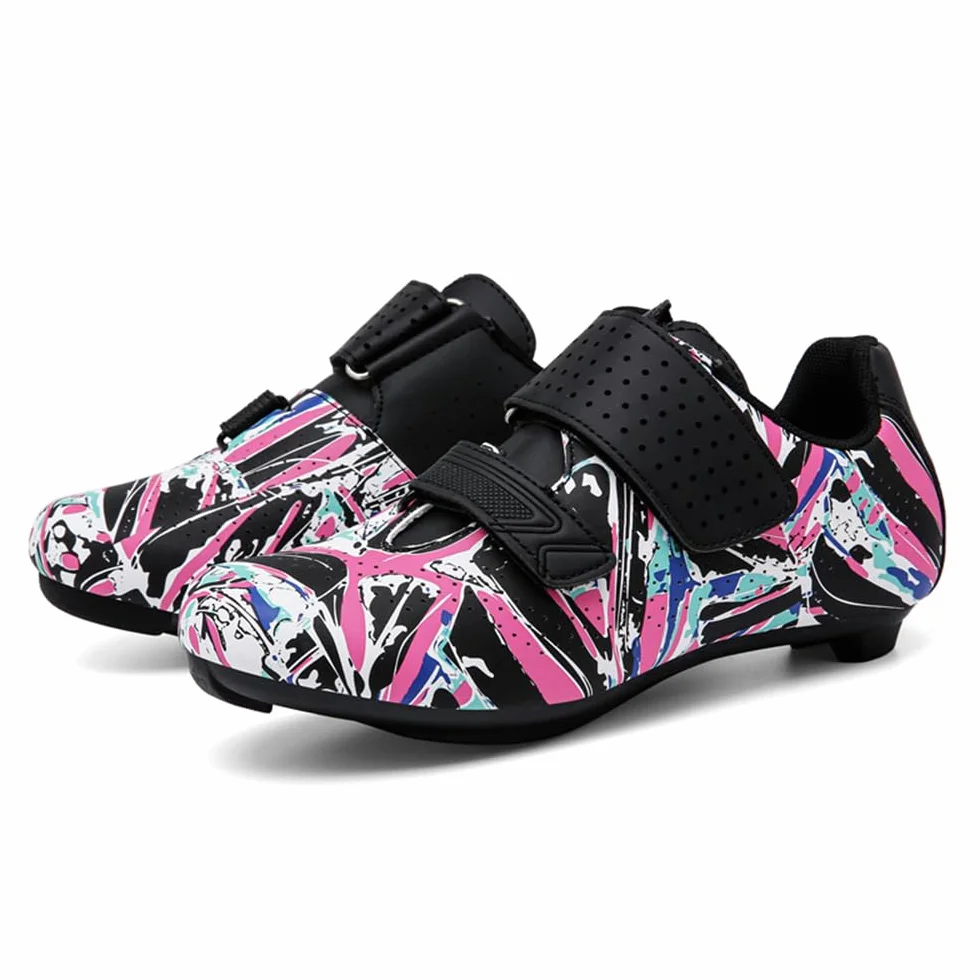 Femmes Chaussures Vélo de Route Imperméable Respirant TPU Semelle Compatible SPD