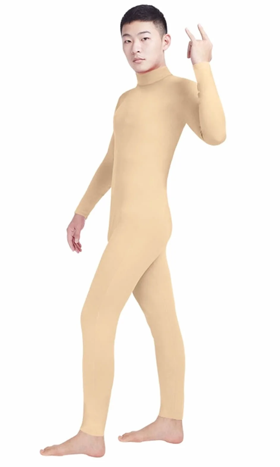 Lifup Justaucorps de gymnastique élasthanne manches longues col roulé