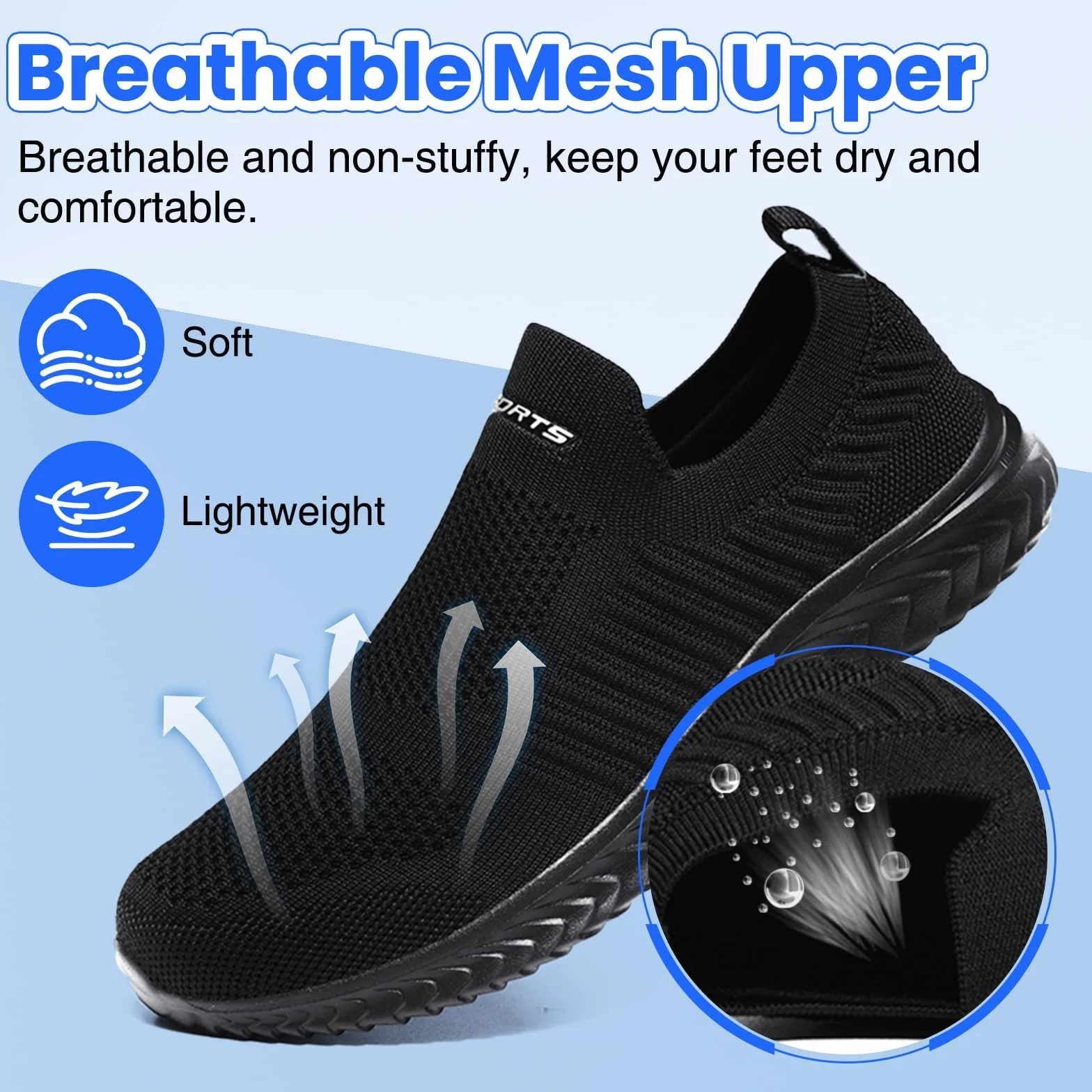 Slip on Basket Sneakers Femme Homme Chaussures de Sport Running Mode Respirant Légère Confort Fitness Jogging Walking