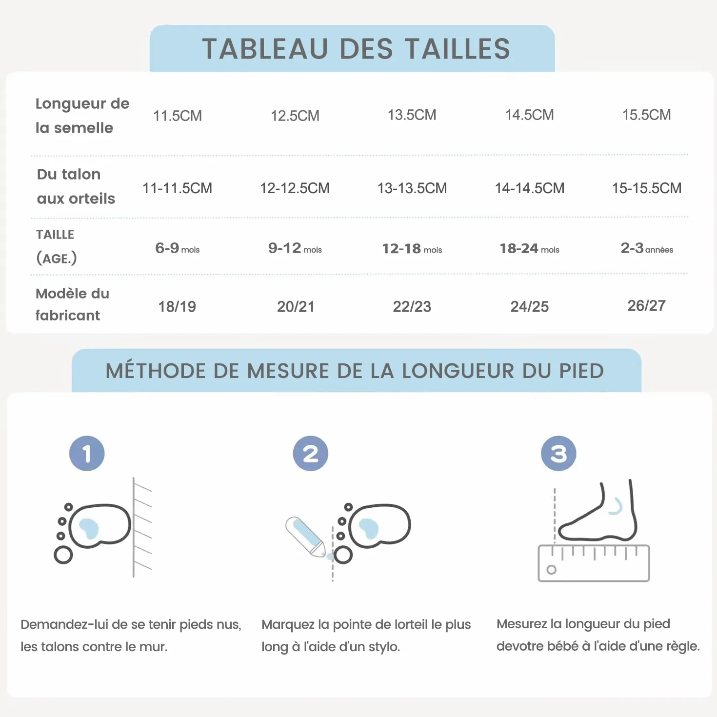 Chaussures de marche bébé garçon fille Antidérapantes respirantes Semelle caoutchouc souple