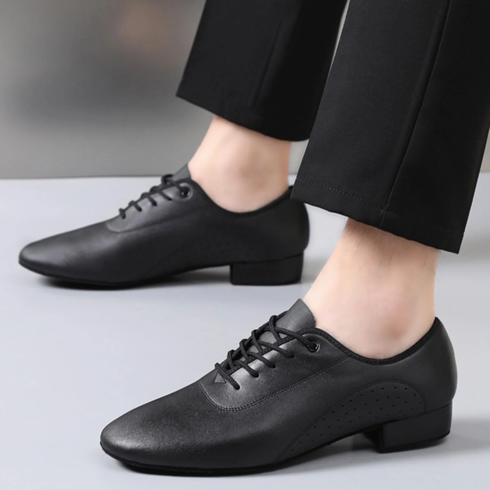 Chaussures de Danse Homme, Performance Latine, Lacets Unies, Souple pour Danse Moderne