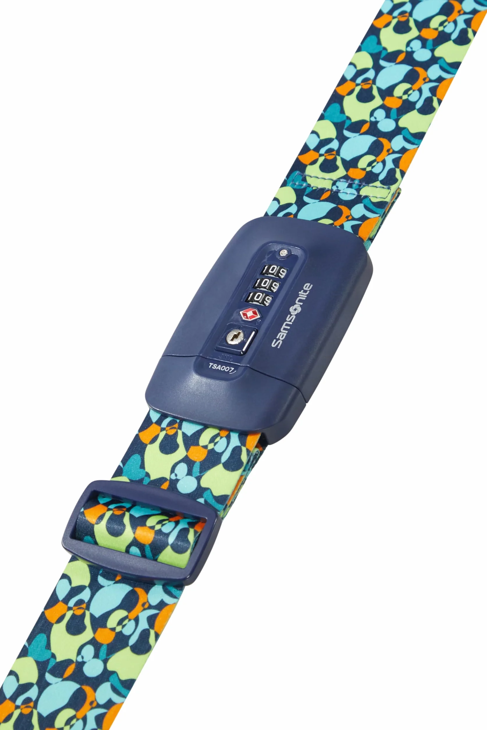 Samsonite TA Revolution Sangle à Bagages avec Cadenas TSA Ajustable 50mm Multicolore