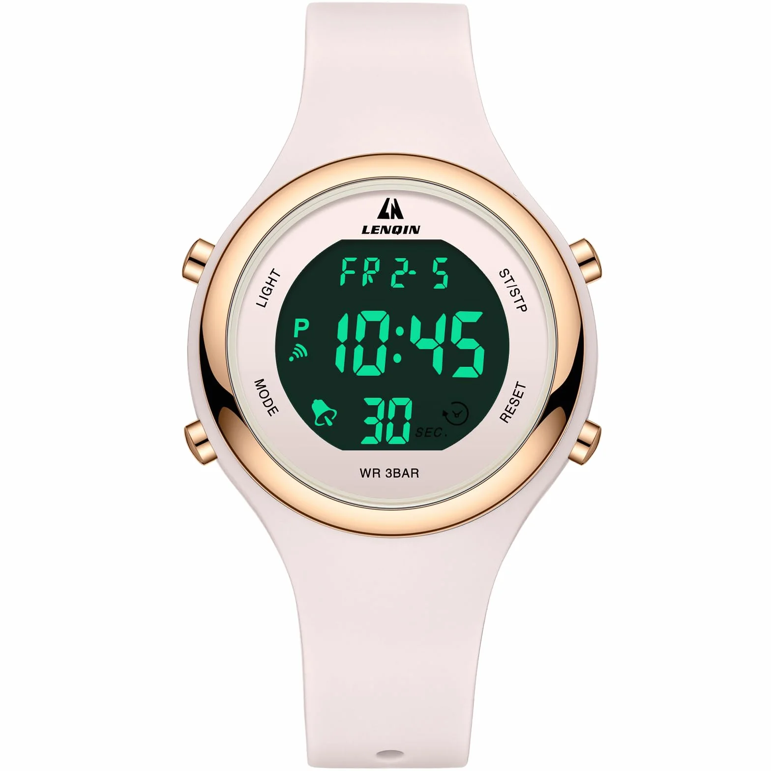LN LENQIN Montre Femme imperméable 30m avec rétroéclairage Alarme Minuterie Date