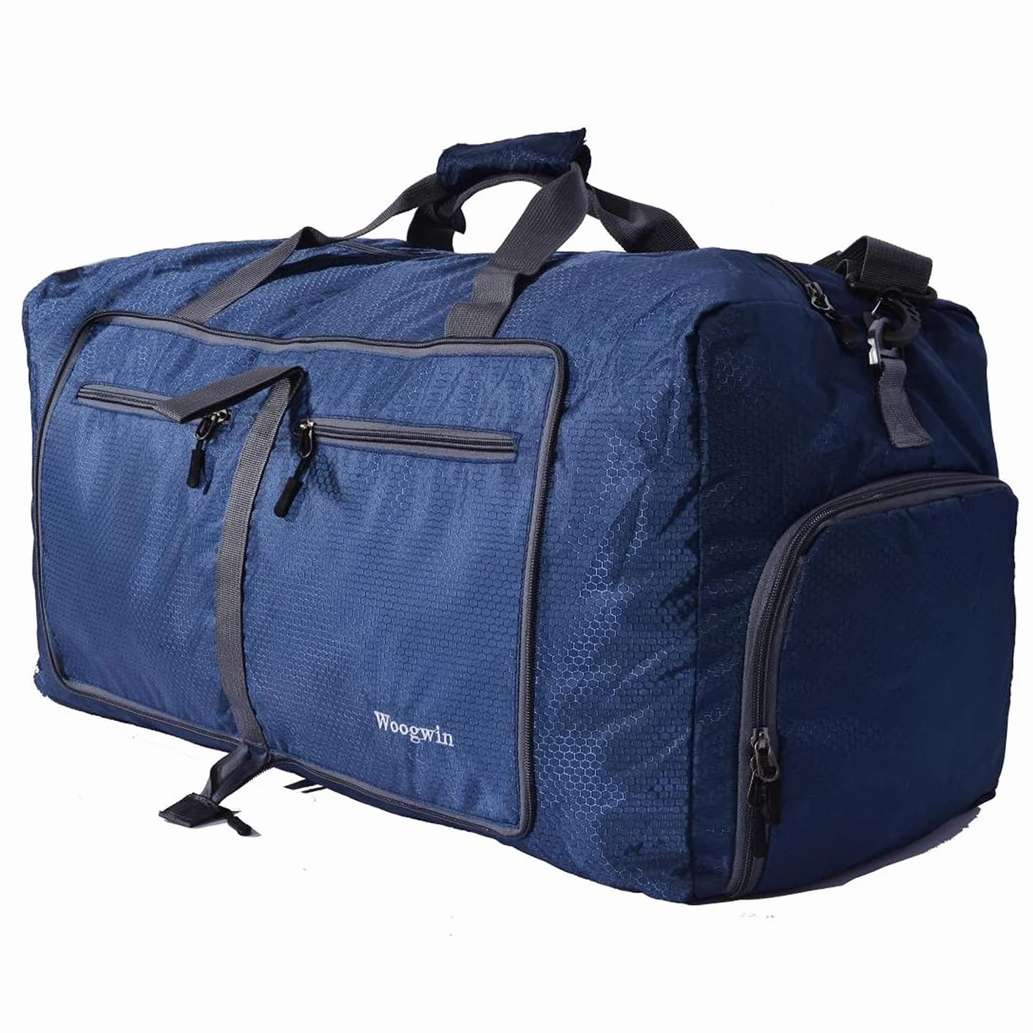ehsbuy Sac de Voyage 60L Pliable Grand Capacité Homme Femme Compartiment Chaussures Poche étanche