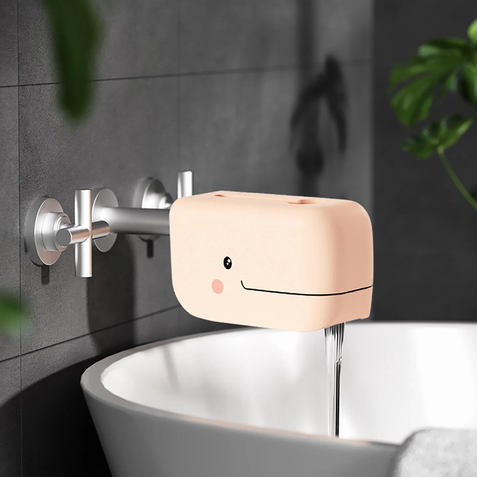 Protège-Robinet Baignoire Bébé Silicone Antichoc - Cache Robinet Bain Sécurité Enfant