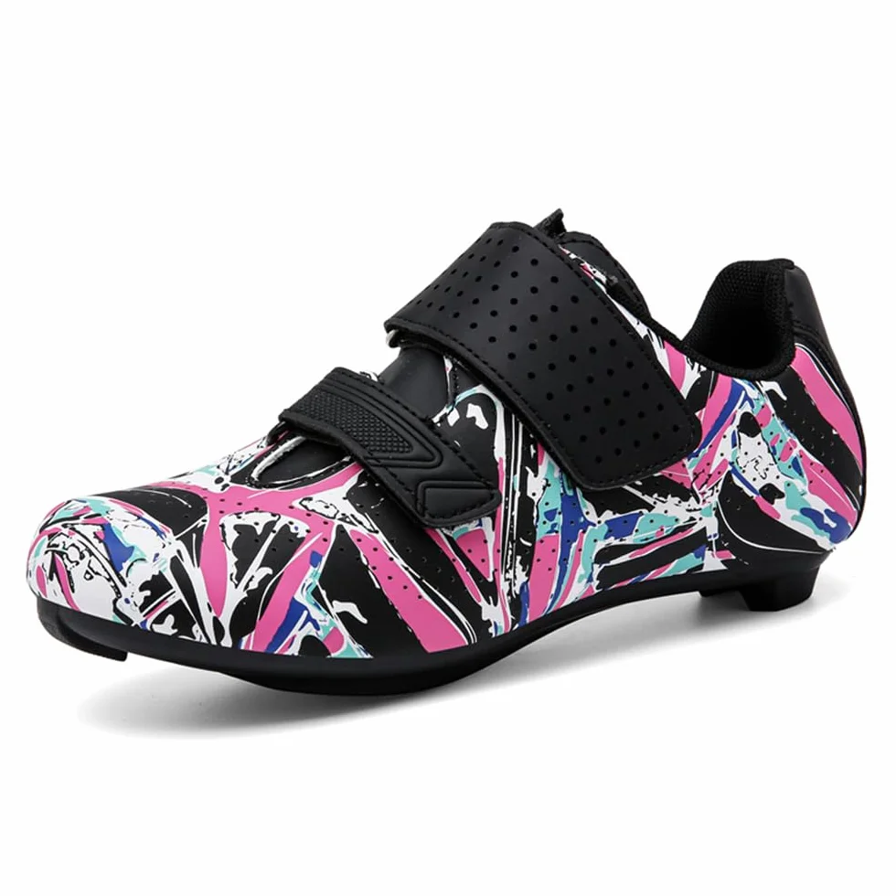 Femmes Chaussures Vélo de Route Imperméable Respirant TPU Semelle Compatible SPD
