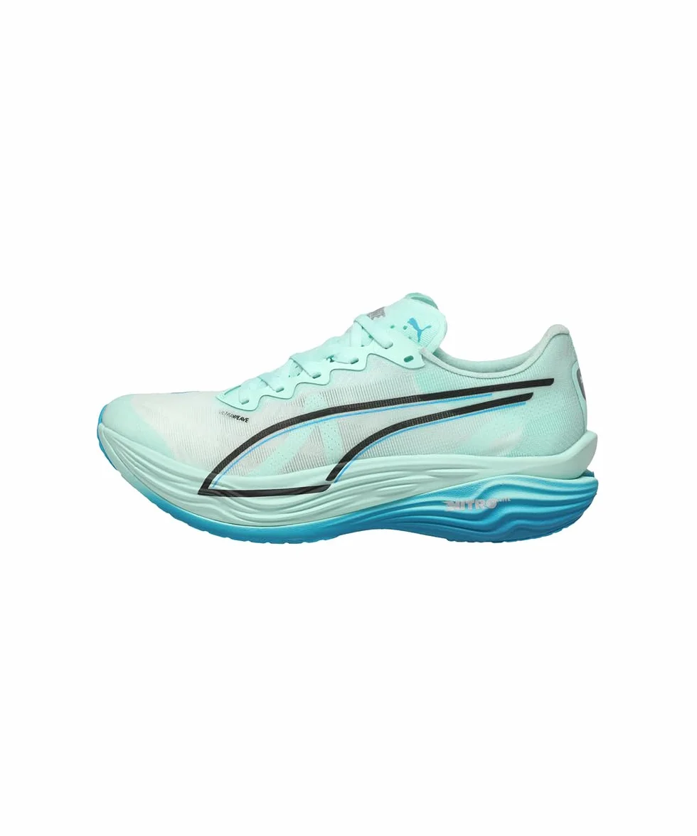 Puma Deviate Nitro Elite 3 Chaussure De Compétition Chaussures De Running Mint Melt-Speed Blue