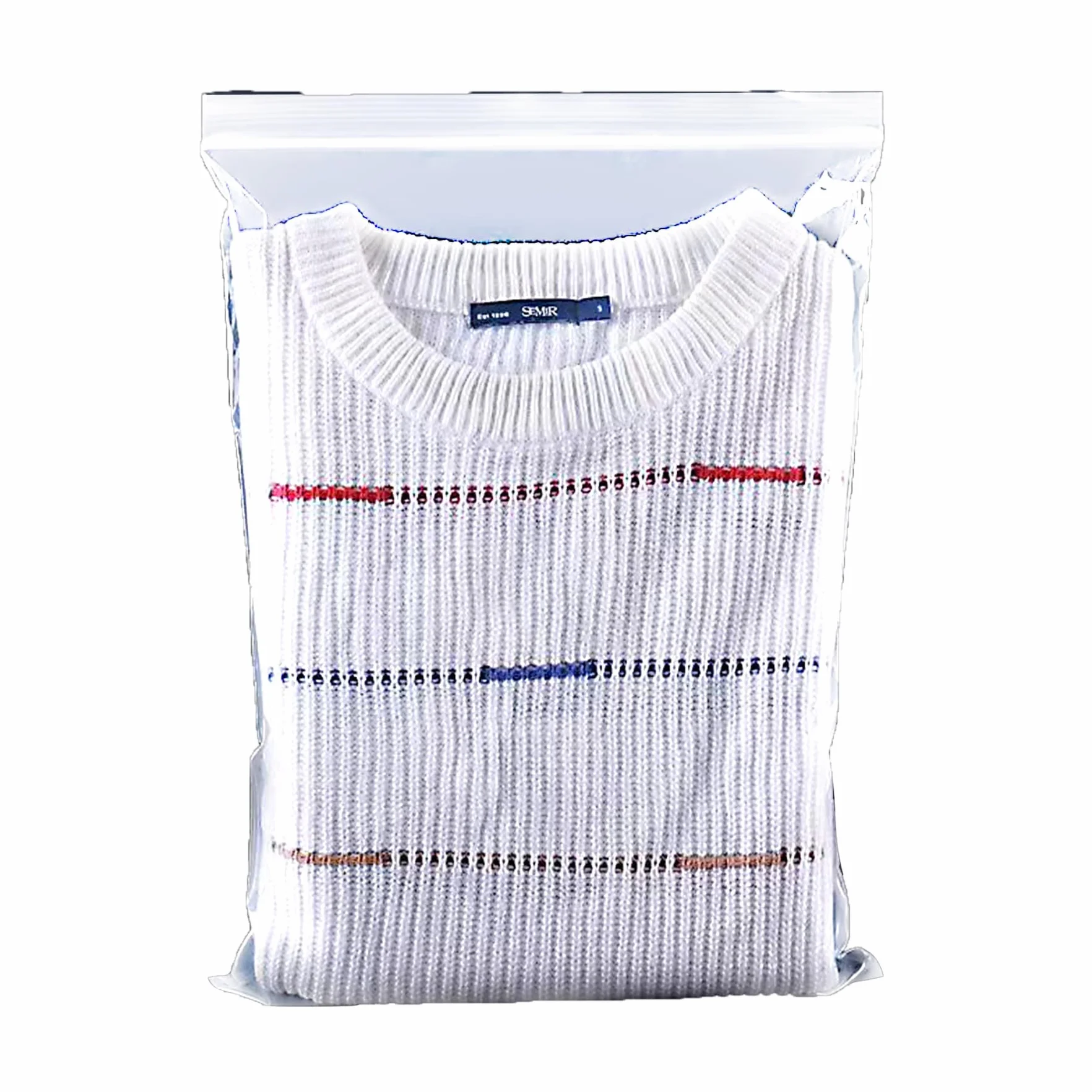 Sachet Zippé Transparent Cellophane 24x35cm 25 Pièces Sacs Plastique Refermables Pochette Zip pour Vêtements