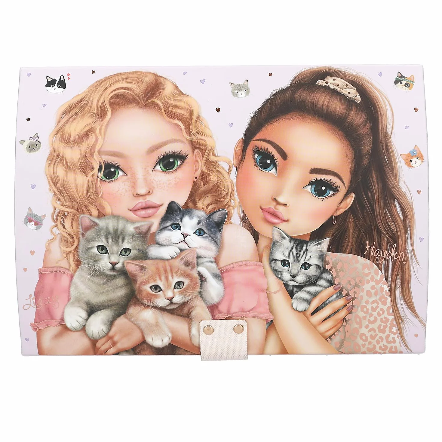 Depesche TOPModel Cat Love Boîte à Bijoux Lilas avec Code Son Miroir