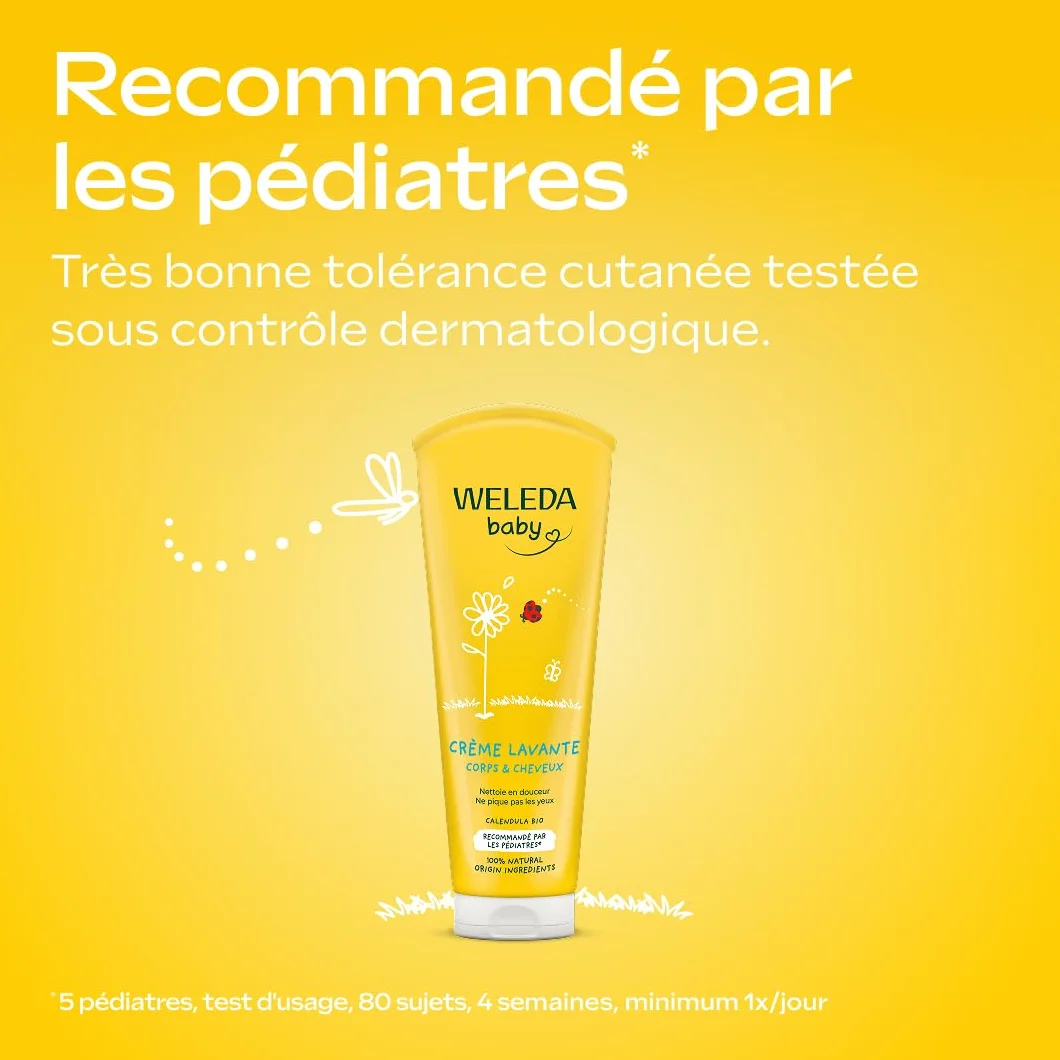WELEDA Crème lavante Corps & Cheveux 200 ml NATRUE Vegan