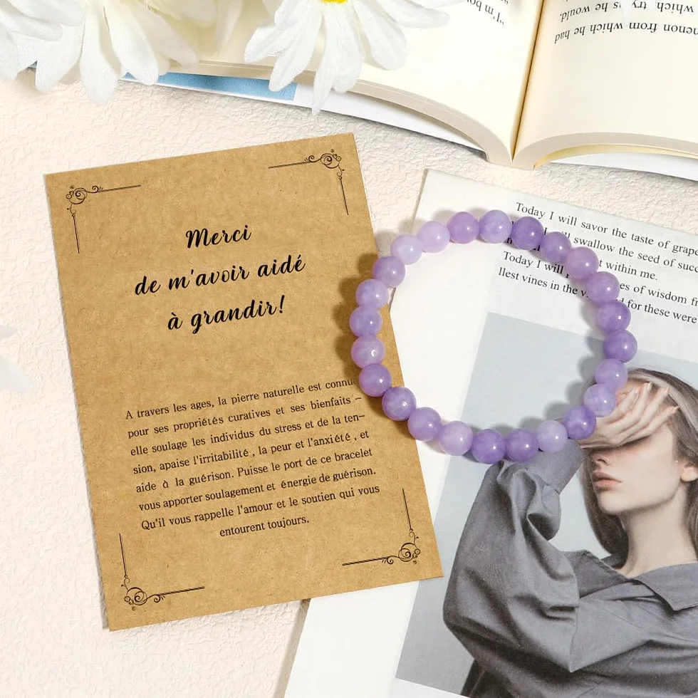 Bracelet Cadeau Maitresse Original Fin d'année Merci Maitresse Maternelle Creche Atsem Aesh Institutrice Prof