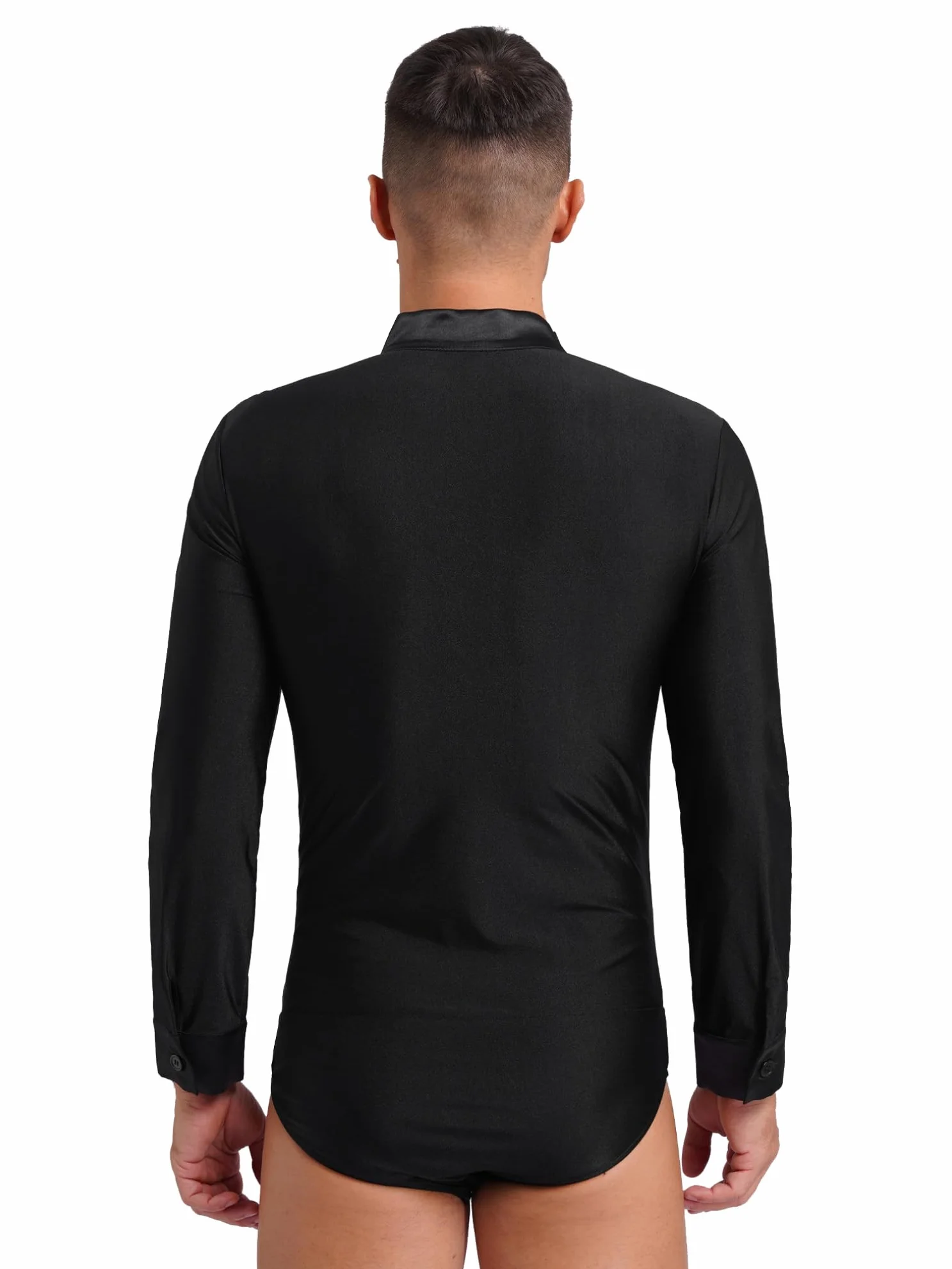 JEATHA Justaucorps De Danse Manches Longues Combinaison De Ballet Latin Moderne Body Chemise De Soirée