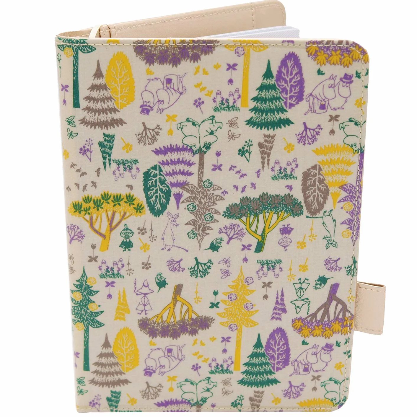 Protège Carnet De Santé Pour Bébé Motif Foret Format A5 15x21 cm Rabats