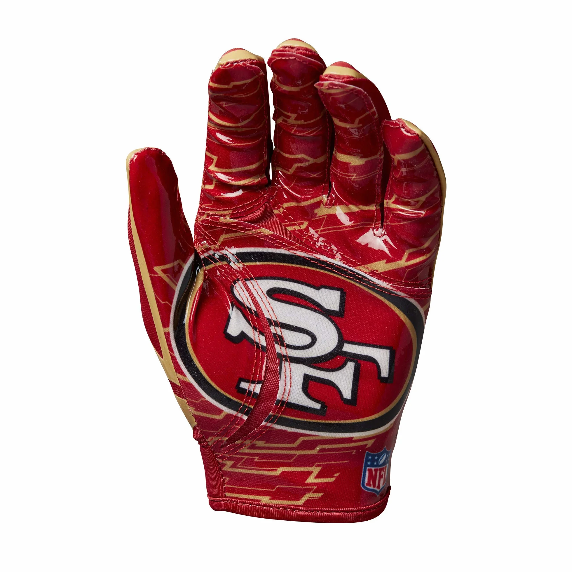 Wilson NFL Super Grip Gants Silicone Lycra-Stretch Taille Unique Adolescents