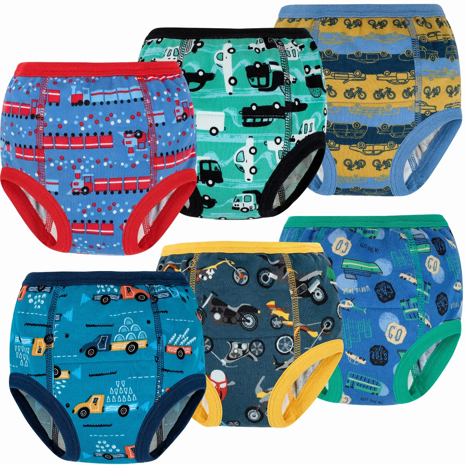 Culotte Apprentissage Propreté Garcon Imperméable 100% Coton Lot de 8 2-6 Ans