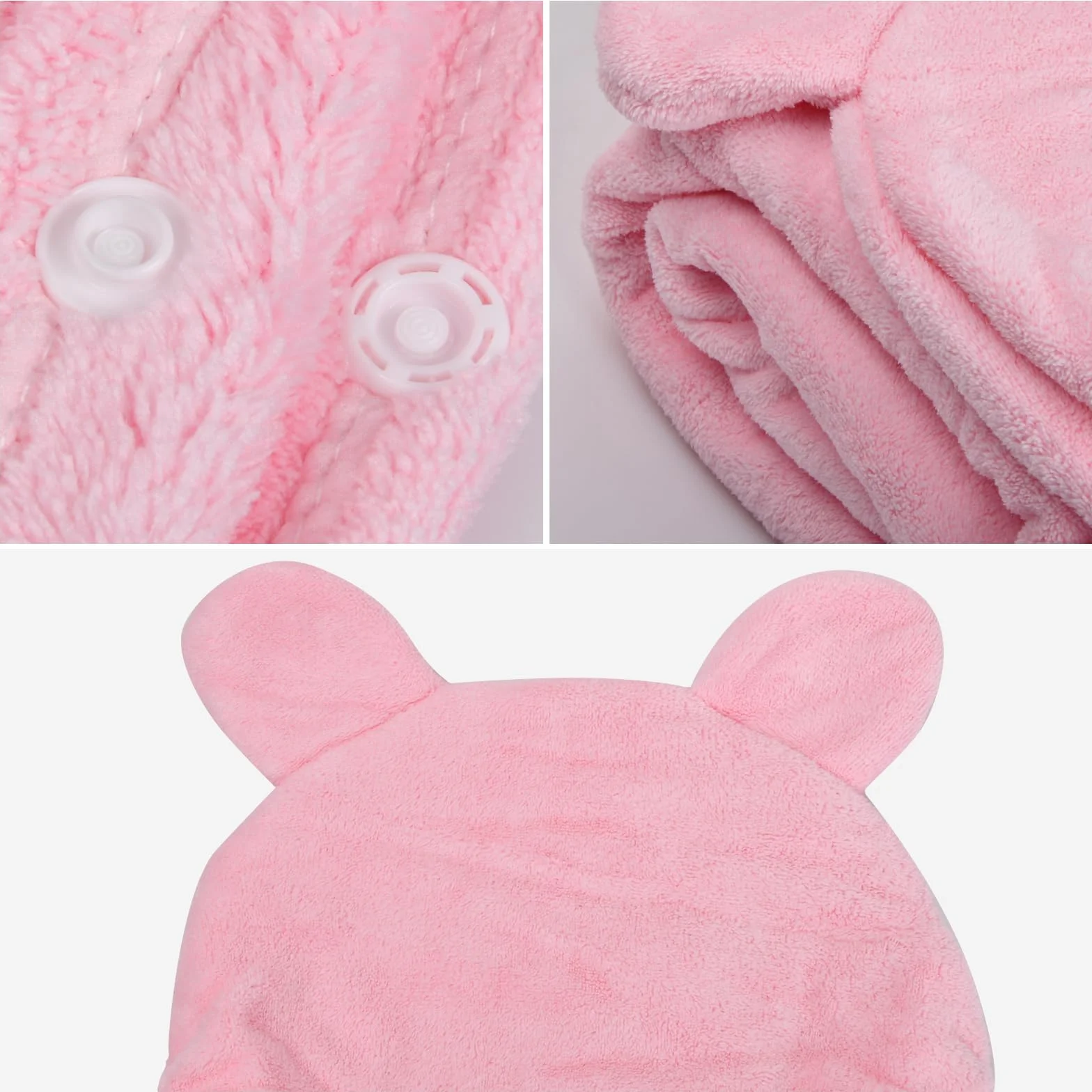 Serviette de Bain Enfant avec Capuche 70x80cm Peignoir Cape Plage Bébé Filles Garçons 0-8 Ans