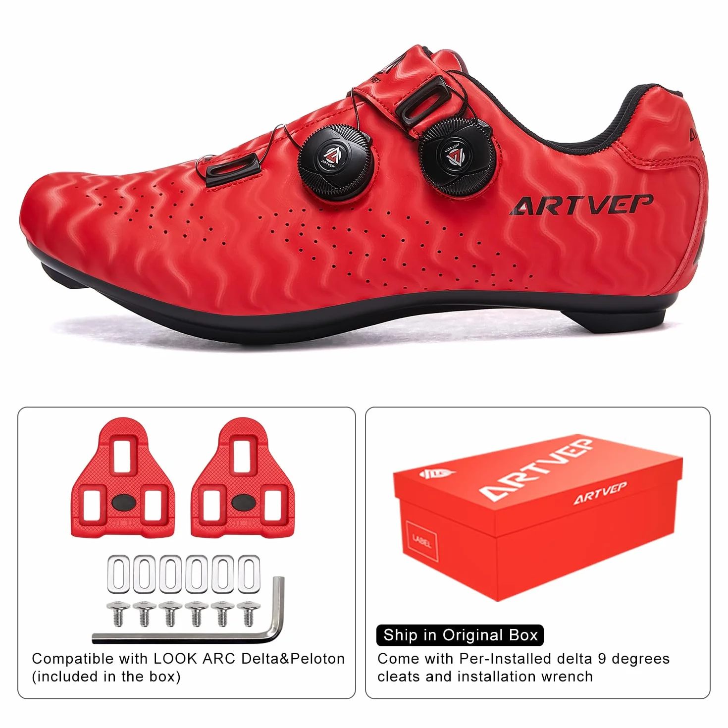 Chaussures de Cyclisme Hommes Femmes Route Look SPD SPD-SL Delta Cleats Indoor Outdoor