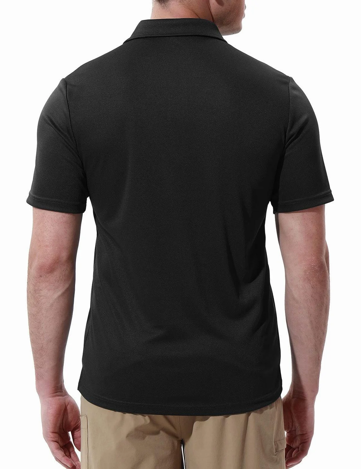 Polo à manches courtes pour homme avec poche de poitrine - Polo d'été - Coupe ajustée