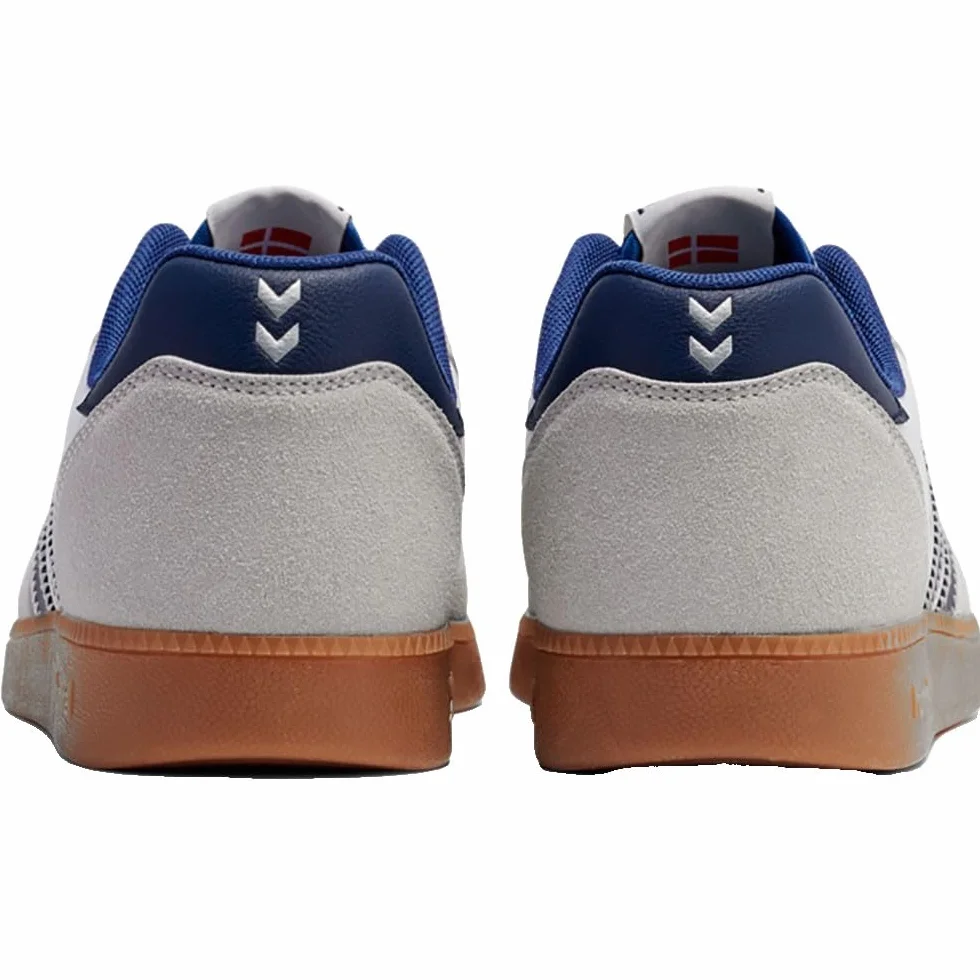 hummel Perfekt NS Baskets de handball végétaliennes Blanc/bleu
