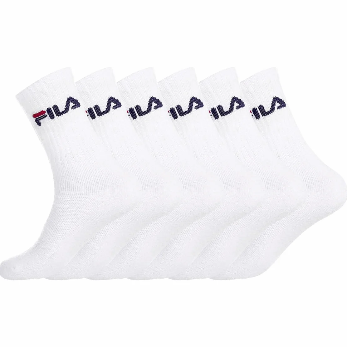Fila Chaussettes Homme Sport Résistantes Lot de 6 Hautes Training