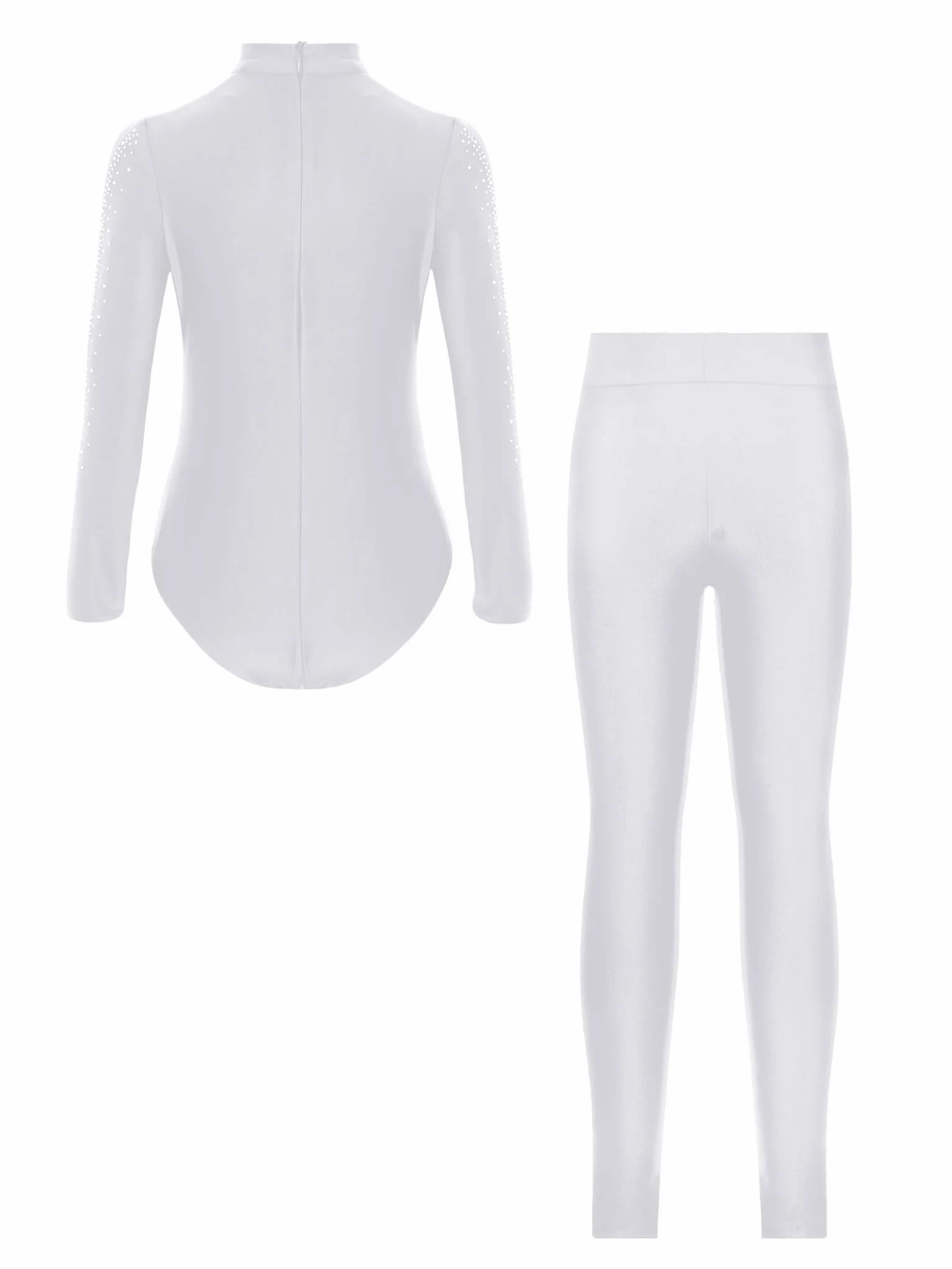 Ensemble Tenue Patinage Artistique Garçon Enfant Justaucorps Danse Pantalon Legging