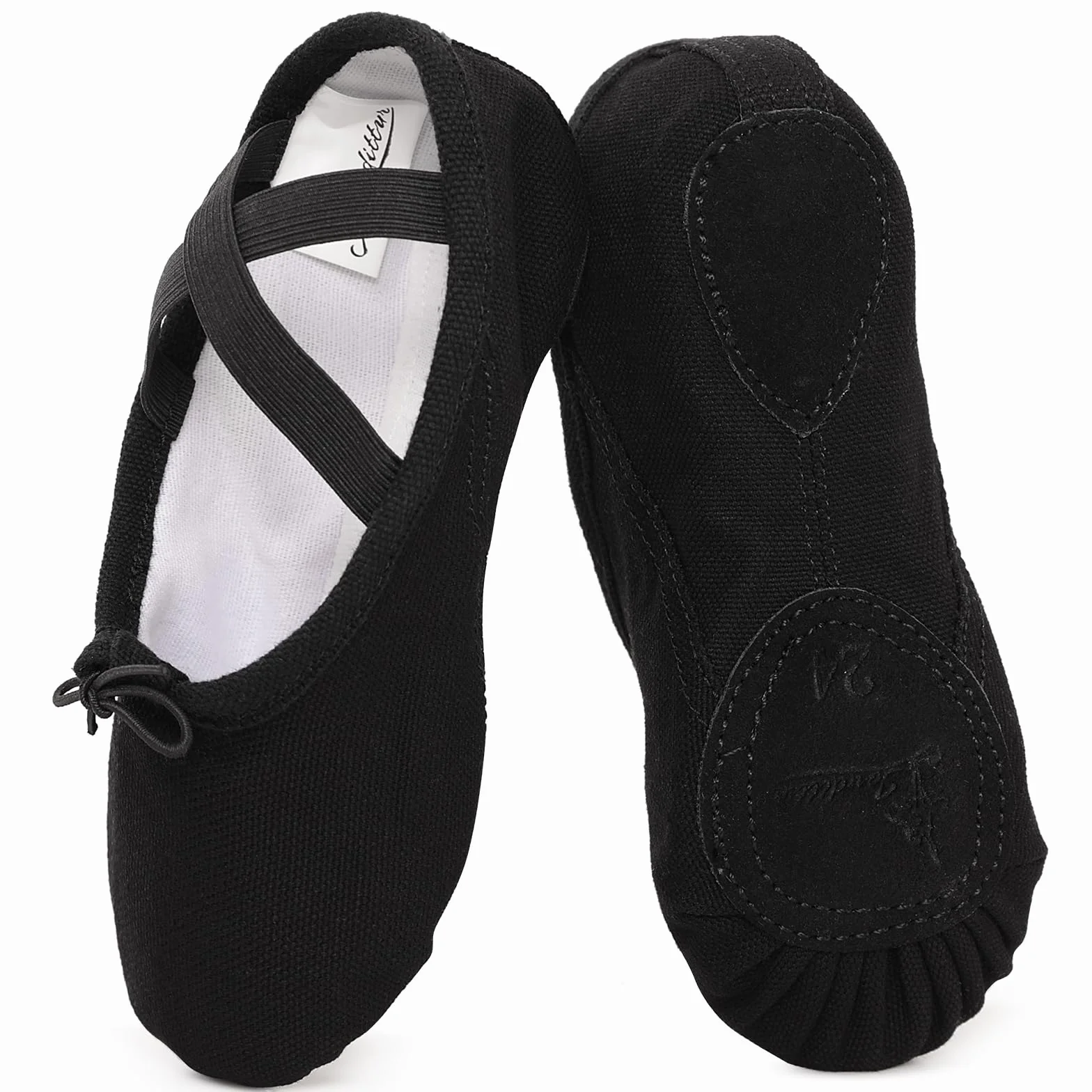 Chaussure de Ballet Toile Classique Ballerine Demi Danse Split Plate pour Filles Femmes EU 23-44