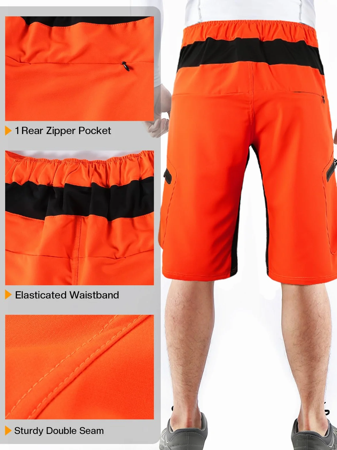 ARSUXEO Short de Cyclisme Homme VTT Résistant à l'Eau