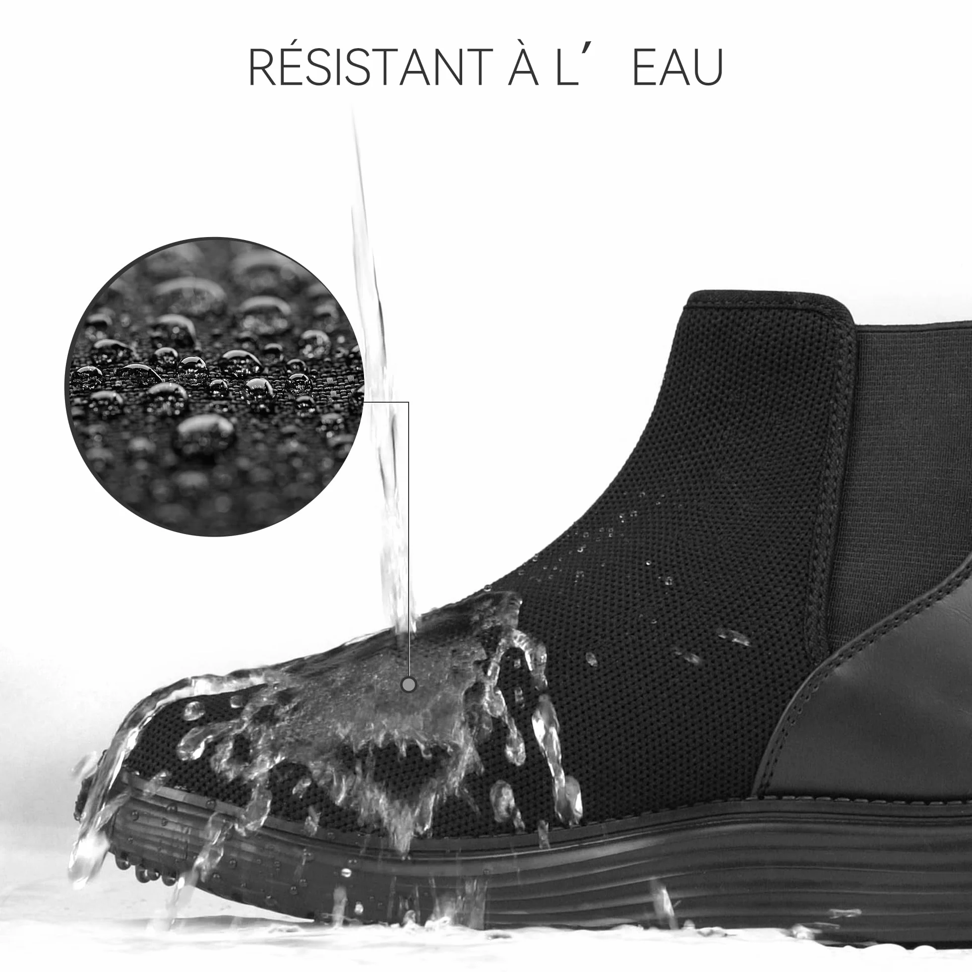 Femme imperméables Chelsea Bottes Cheville Orthopédiques Bottines Confort