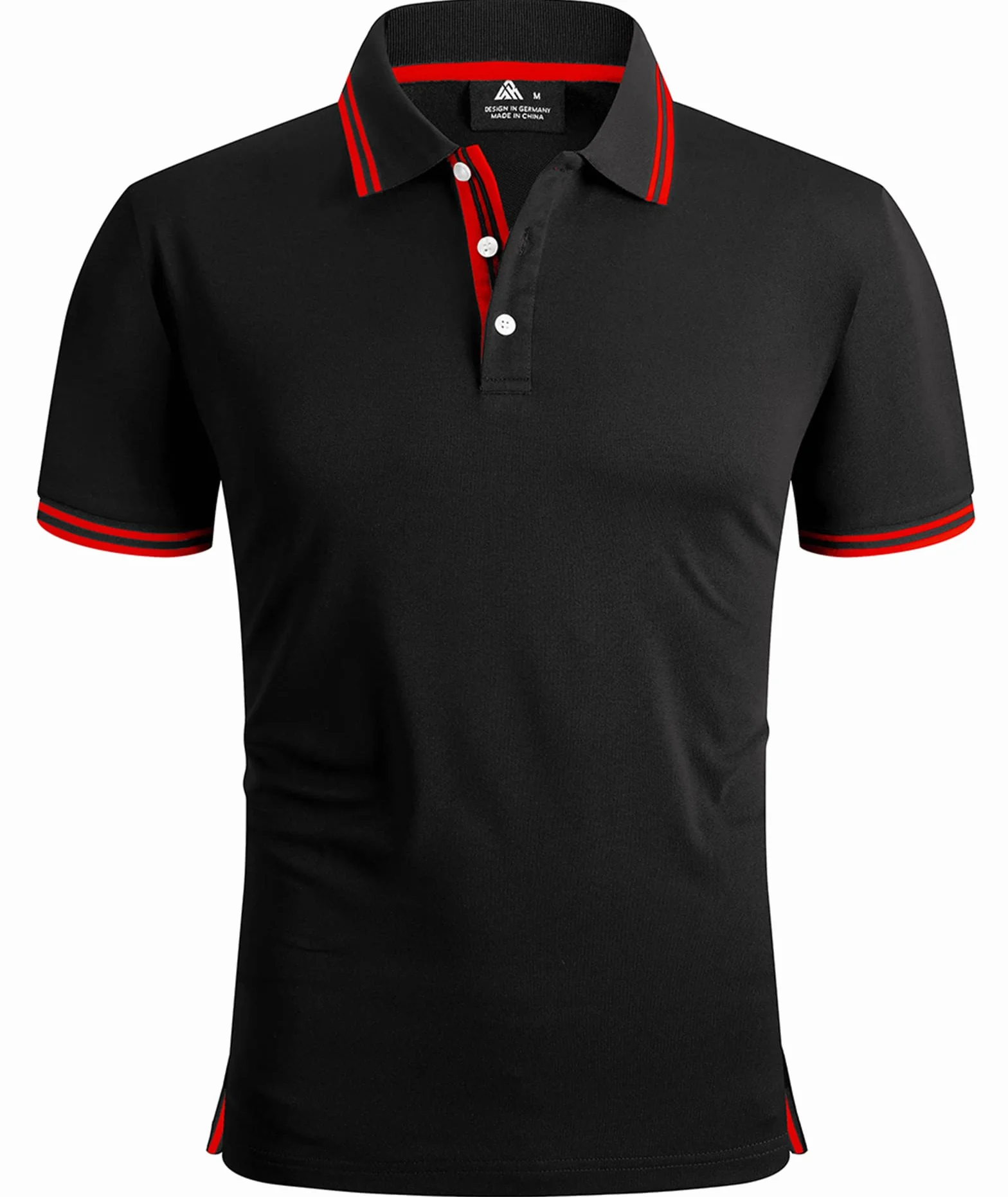 Geeksport Polos Hommes Manches Courtes T-Shirts Sport Séchage Rapide Respirant Polo Chemise Golf Extérieur