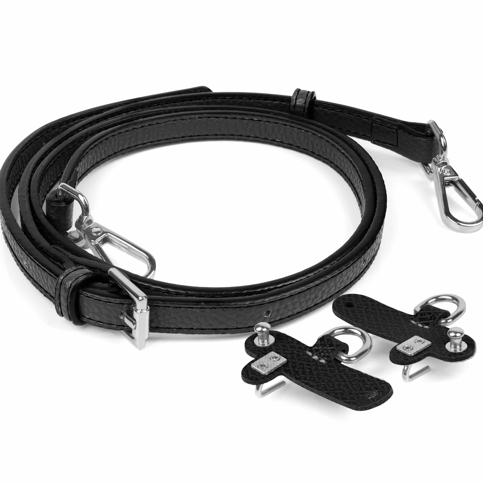Bandoulière pour Sac Longchamp, Réglable en Cuir Mini sans Boucle, Lanière avec 2 Adaptateurs