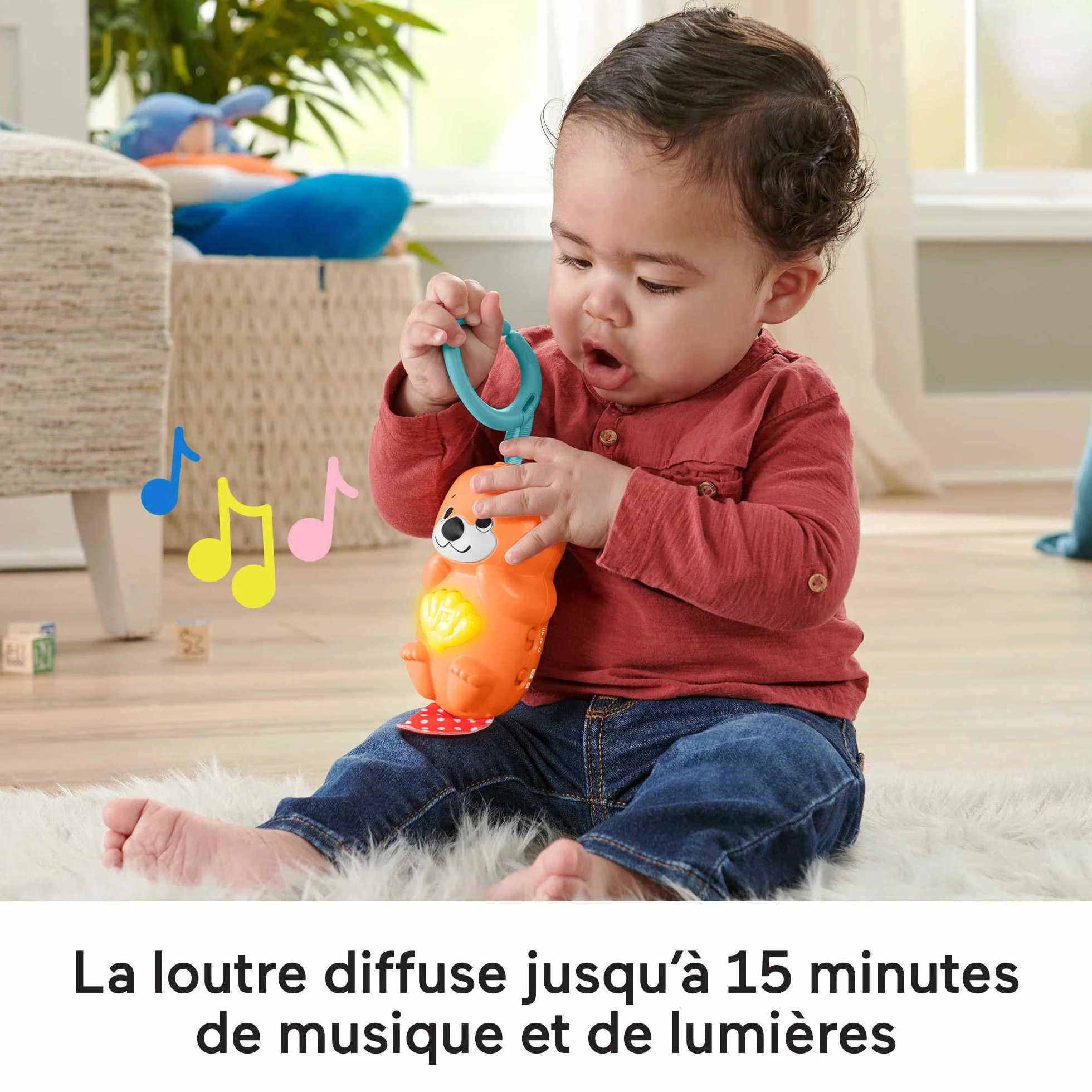 Fisher-Price Tapis Sensoriel 3-en-1 Bébé avec Lumières et Sons Jouets d'Activité HPF39