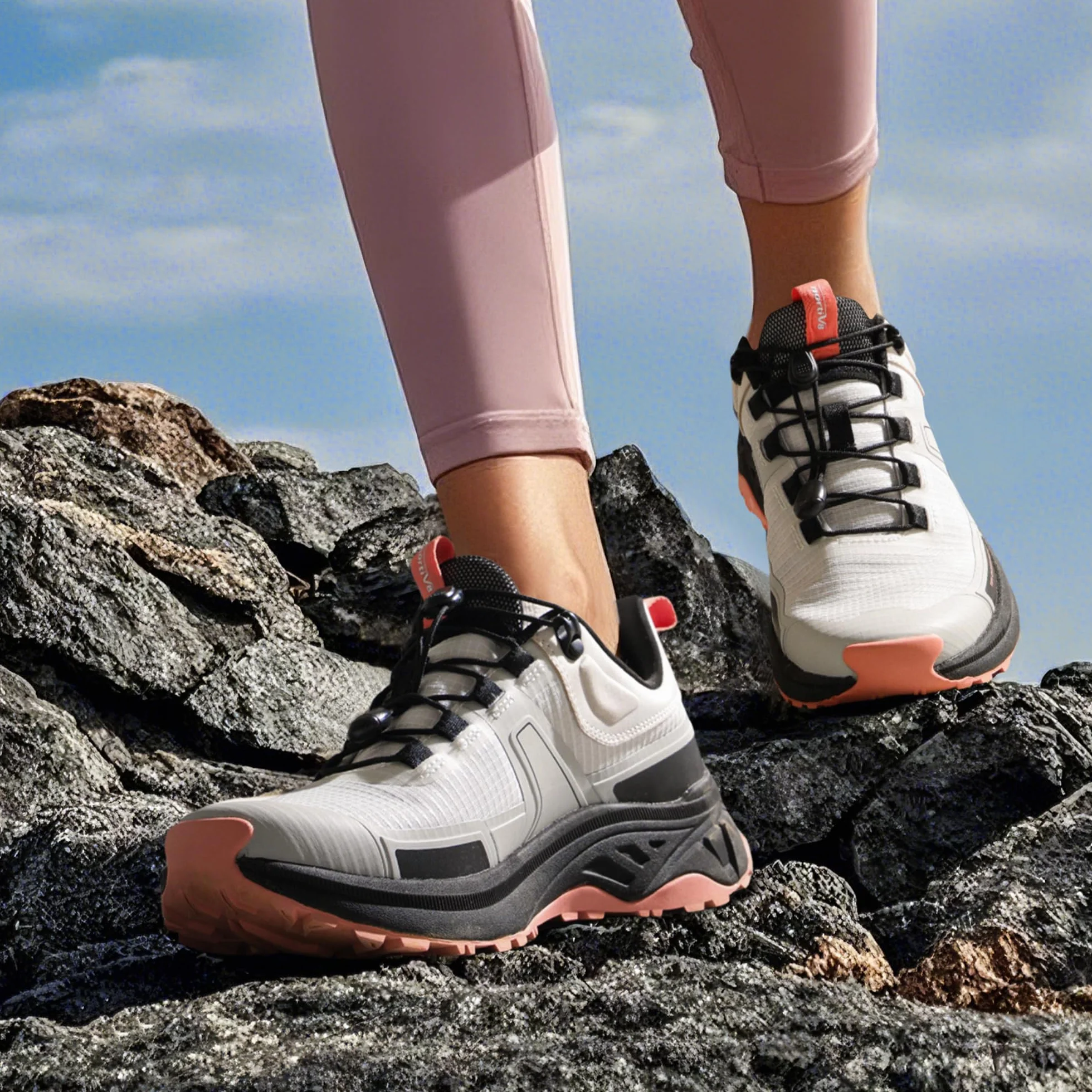 NORTIV 8 Chaussures de Randonnée Légères pour Femmes Confortables et Respirantes