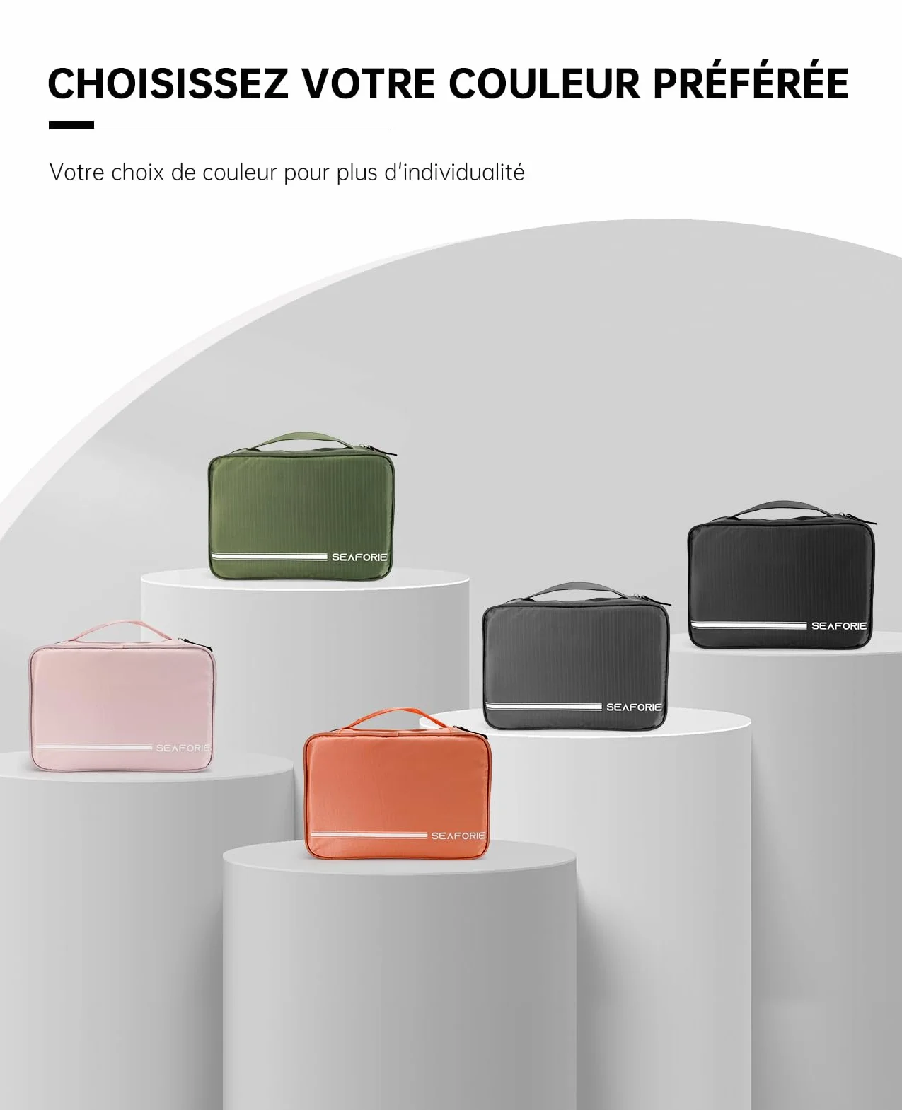 Trousse de Toilette à Suspendre Grande Sac de Voyage Étanche