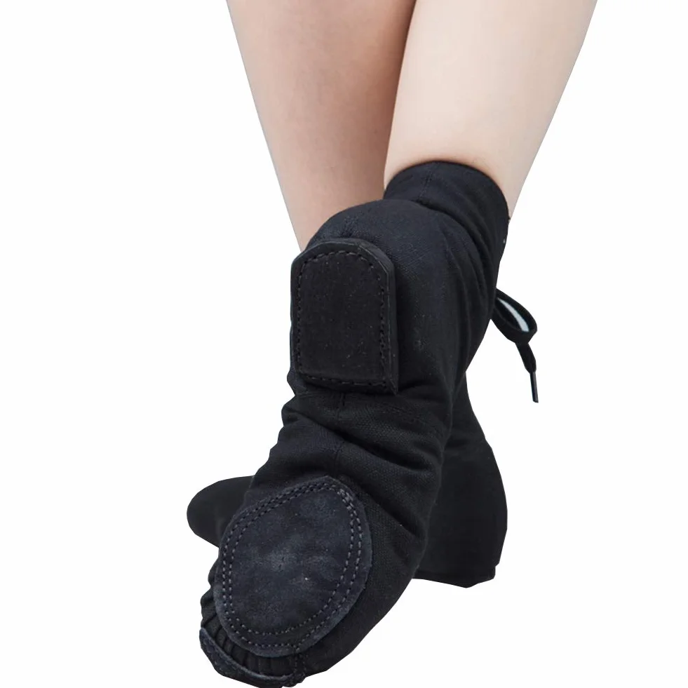 Chaussures de Danse Ballet Souple Toile Chaussons pour Femmes Hommes Enfants