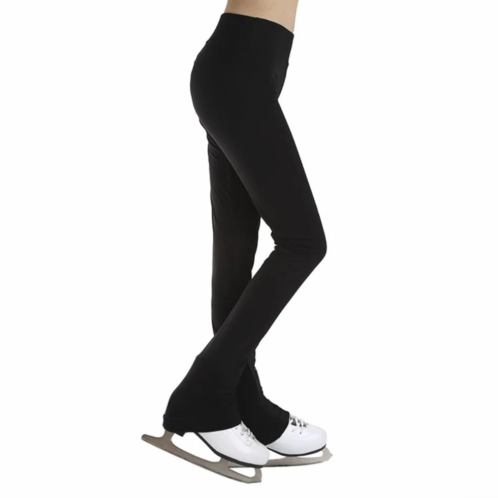 Pantalon d'entraînement de patinage artistique imperméable polaire nylon pour enfants et adultes