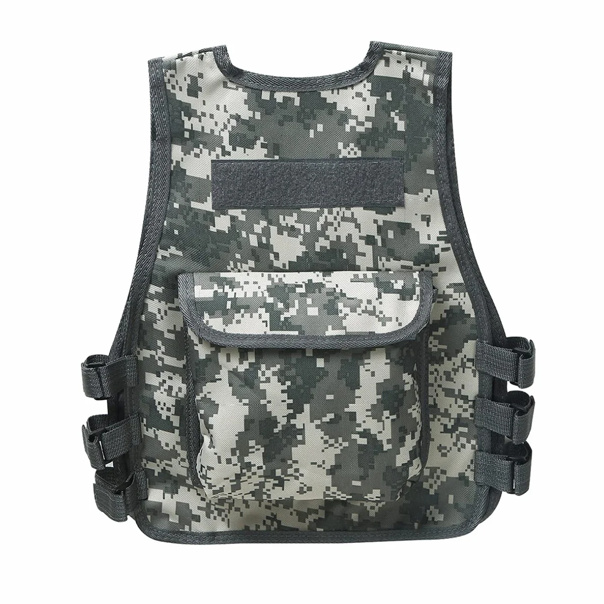 FEESHOW Gilet de Pêche Enfant Garçon Multi Poches Veste sans Manches Réglable Camping