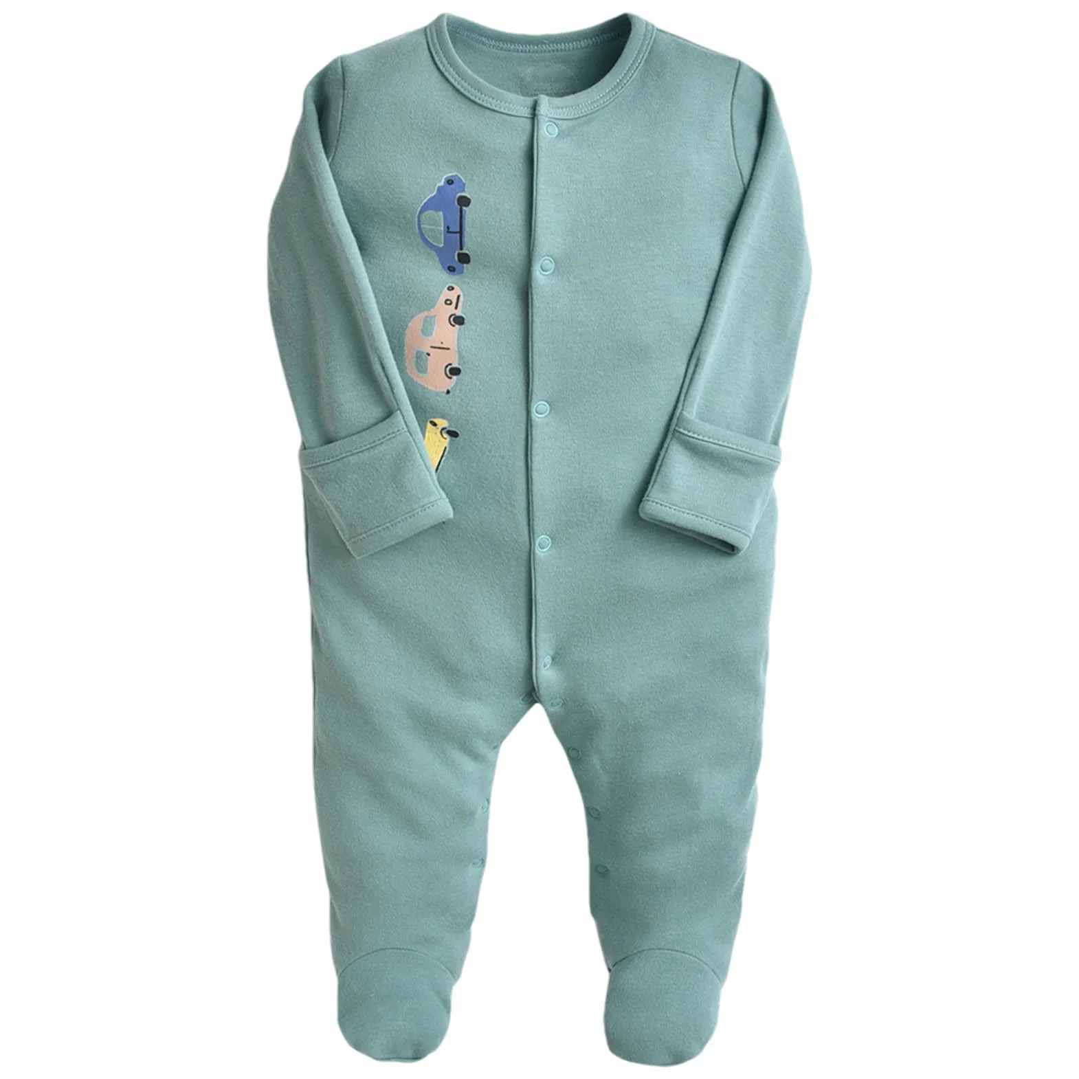 Pyjama pour Bébé Combinaison en Coton Garçon Fille Grenouillères Lot de 3 0-12 Mois
