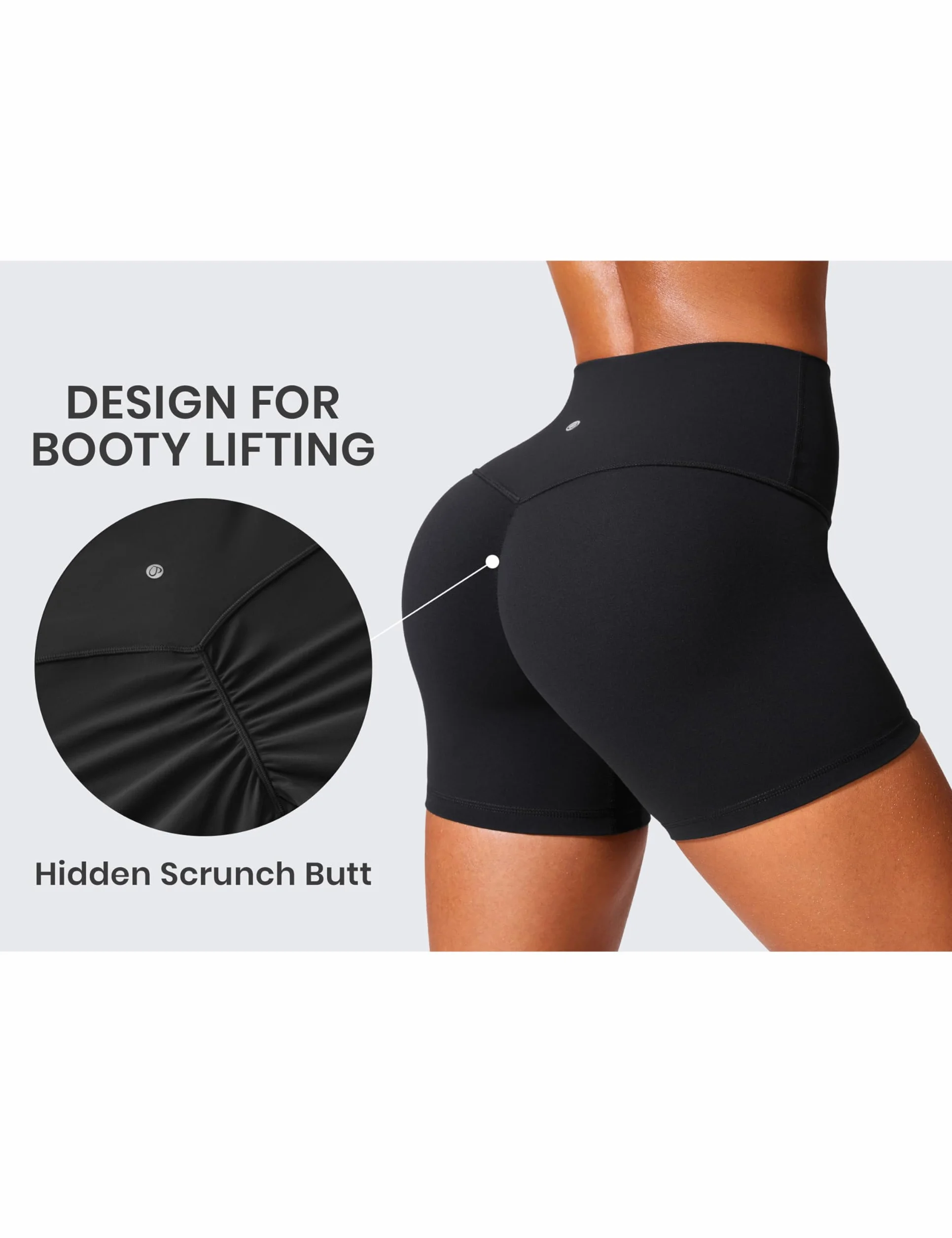 CRZ YOGA Butterlift Short Femmes Taille Haute 10cm 15cm