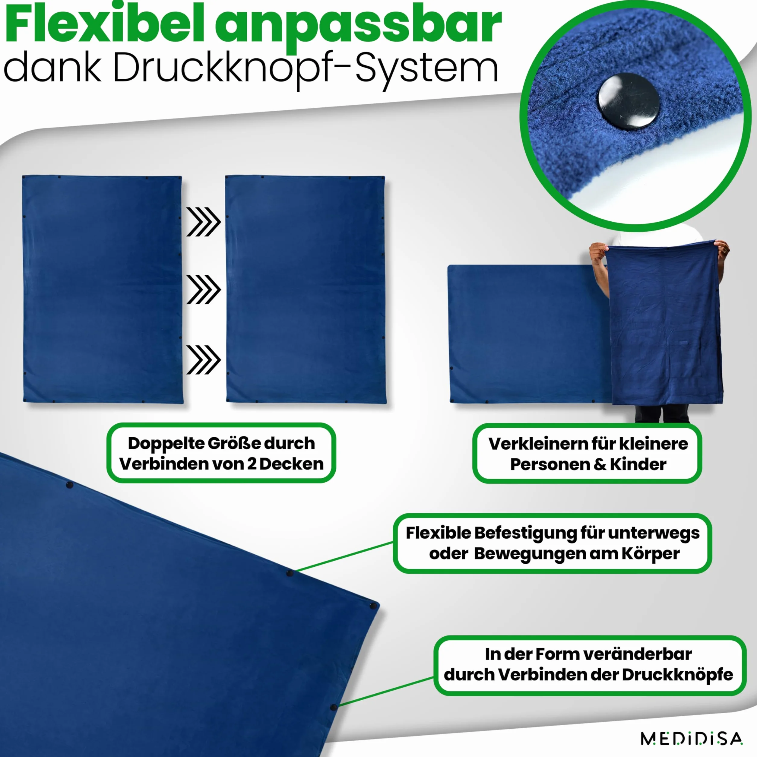 Couverture de voyage polaire 170 x 120 cm légère et chaude pour camping vol voiture