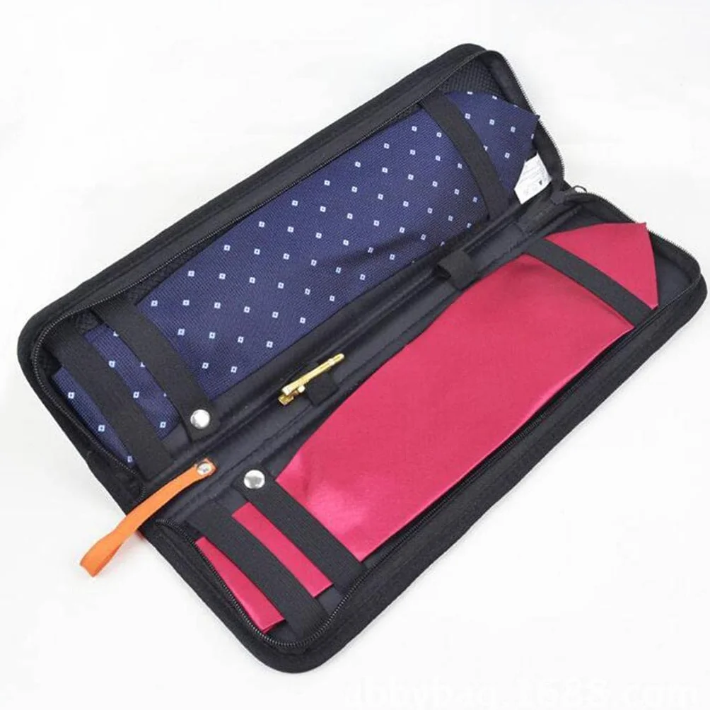Sac de rangement pour cravates de voyage Noir 42 x 13 x 2,5 cm