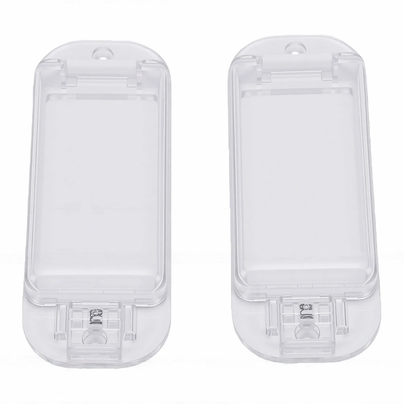Couvercle d'Interrupteur de Lumière à l'Épreuve des Enfants, 2 Pièces, Protection de Sécurité Transparente, ABS 4,25x1,46x0,63 Pouces