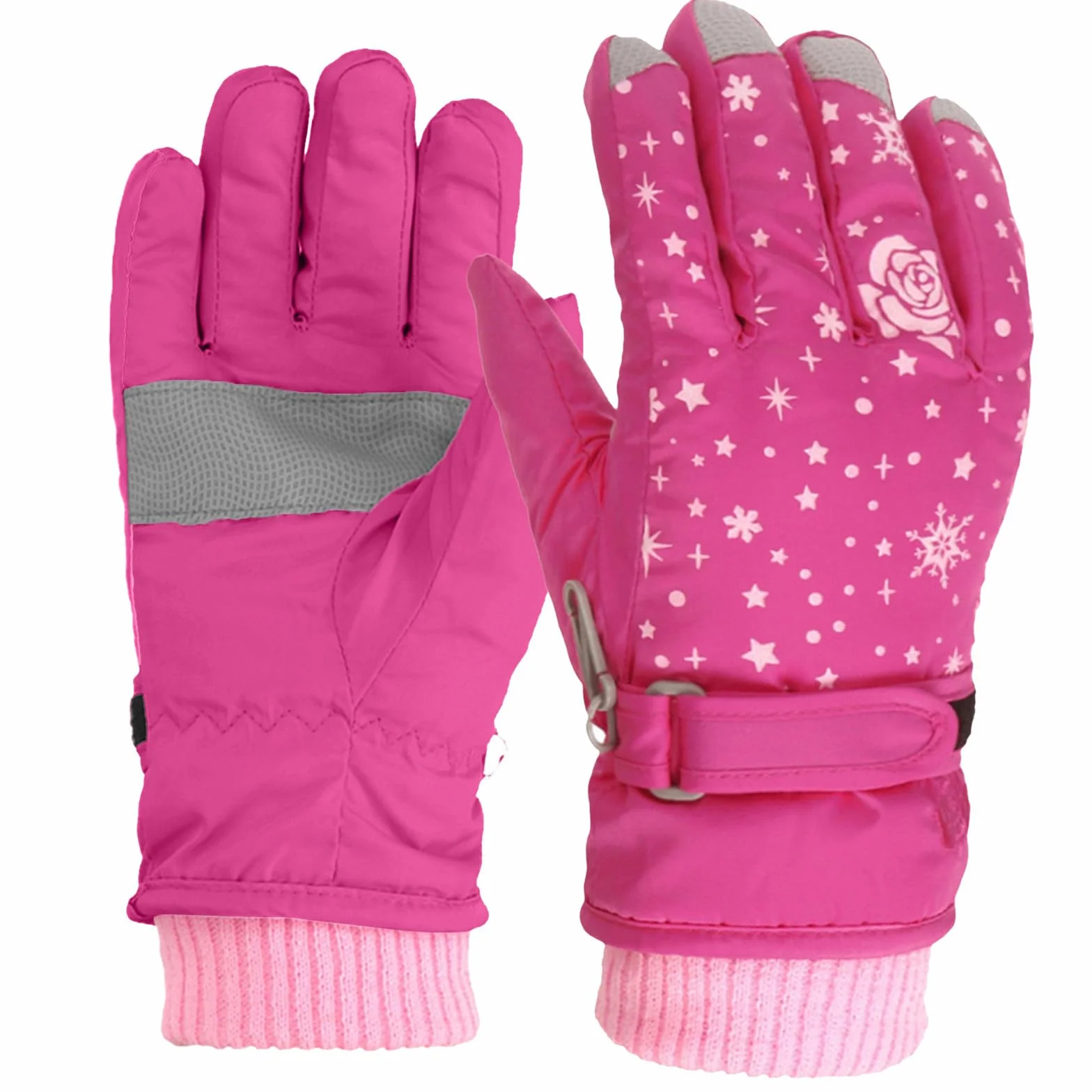 Generisch Gants Enfants Hiver Imperméable Chaud Polaire Ski Neige 6-11 Ans