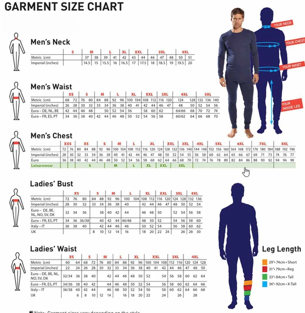 Portwest B123 T-Shirt Thermique Homme Manches Longues
