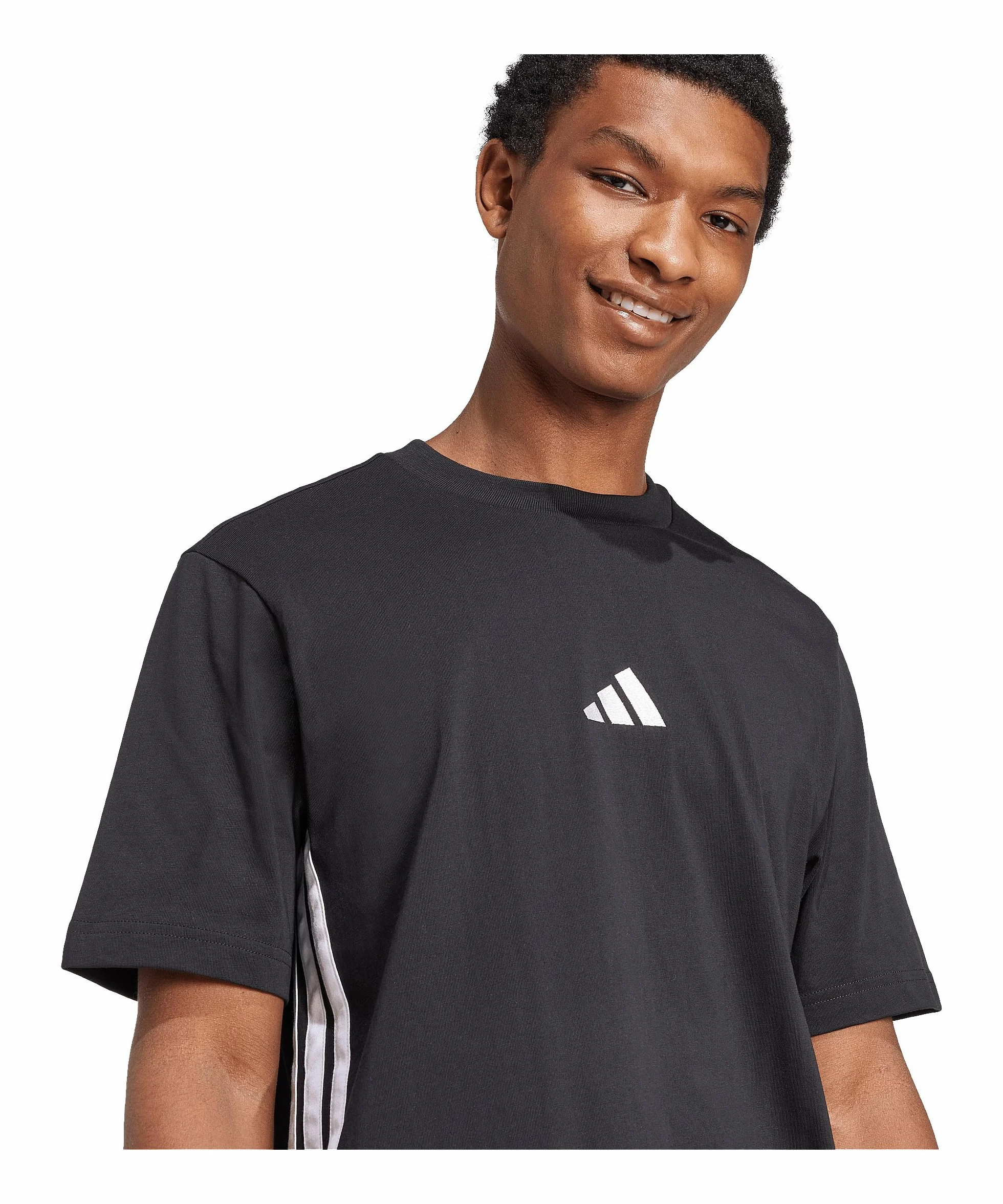 Adidas Essential Three Stripes Single Jersey Tee T-Shirt Homme