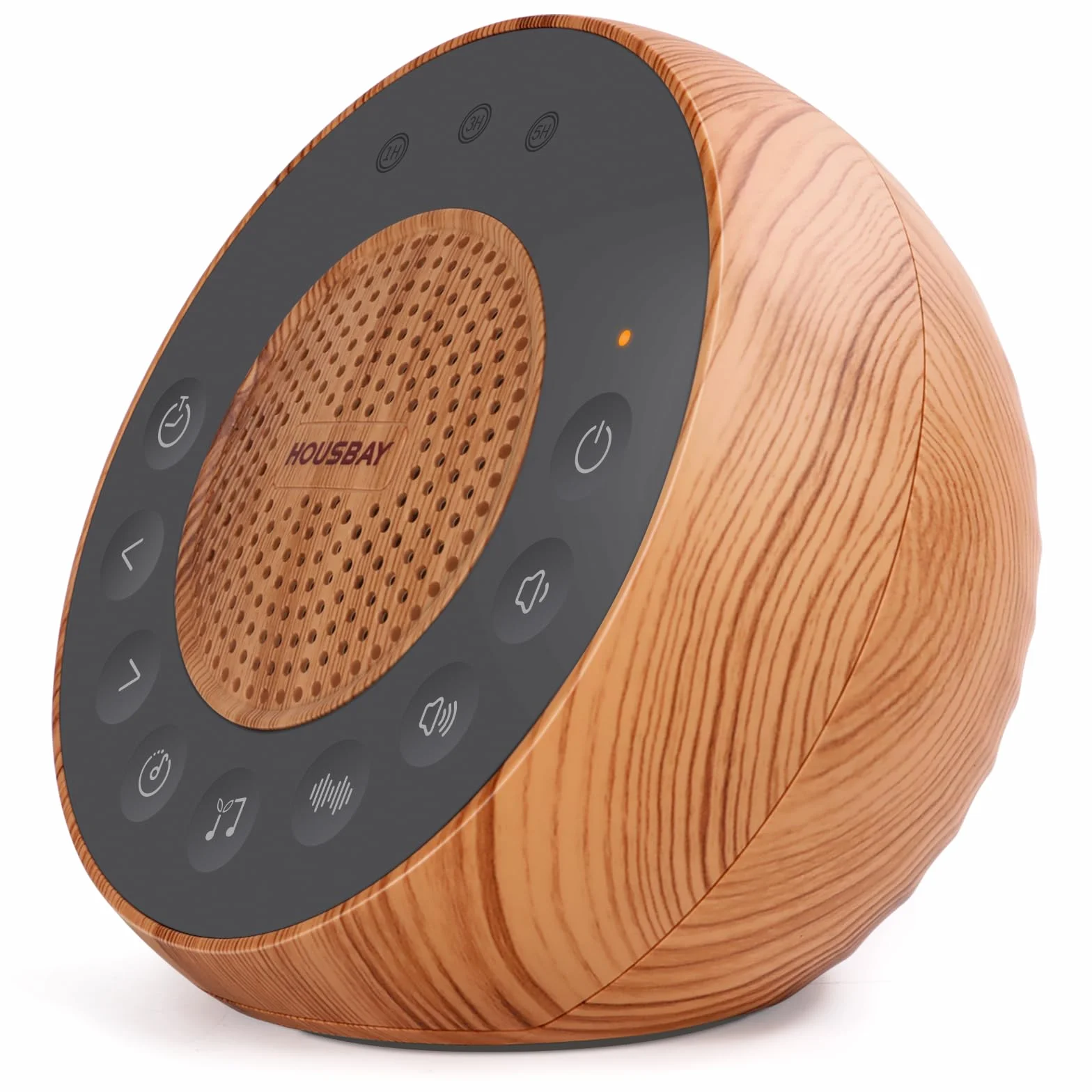 Housbay machine à bruit blanc 35 sons apaisants naturels minuterie sommeil design effet bois bébé adulte