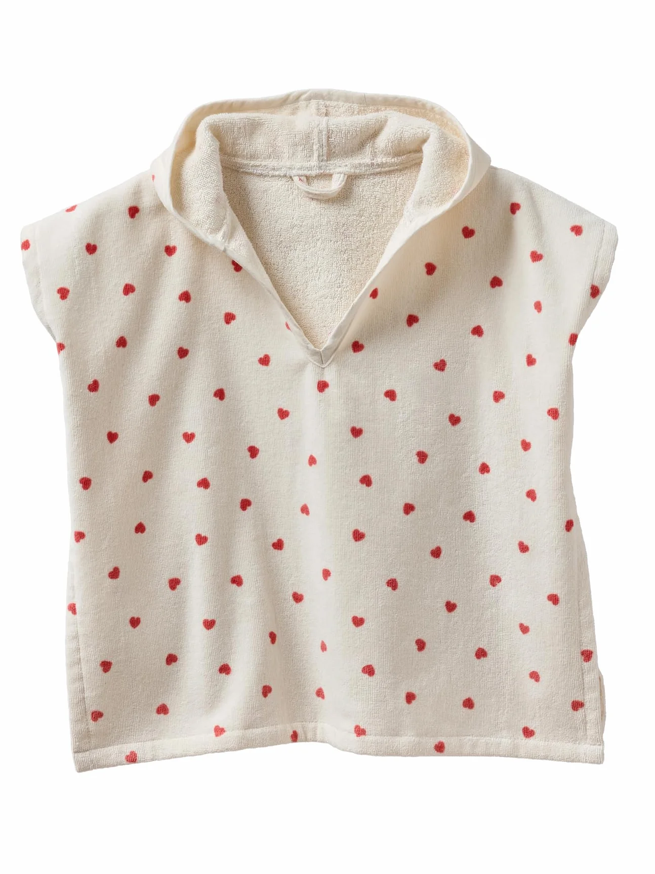 VERTBAUDET Poncho bébé coton recyclé MON COEUR