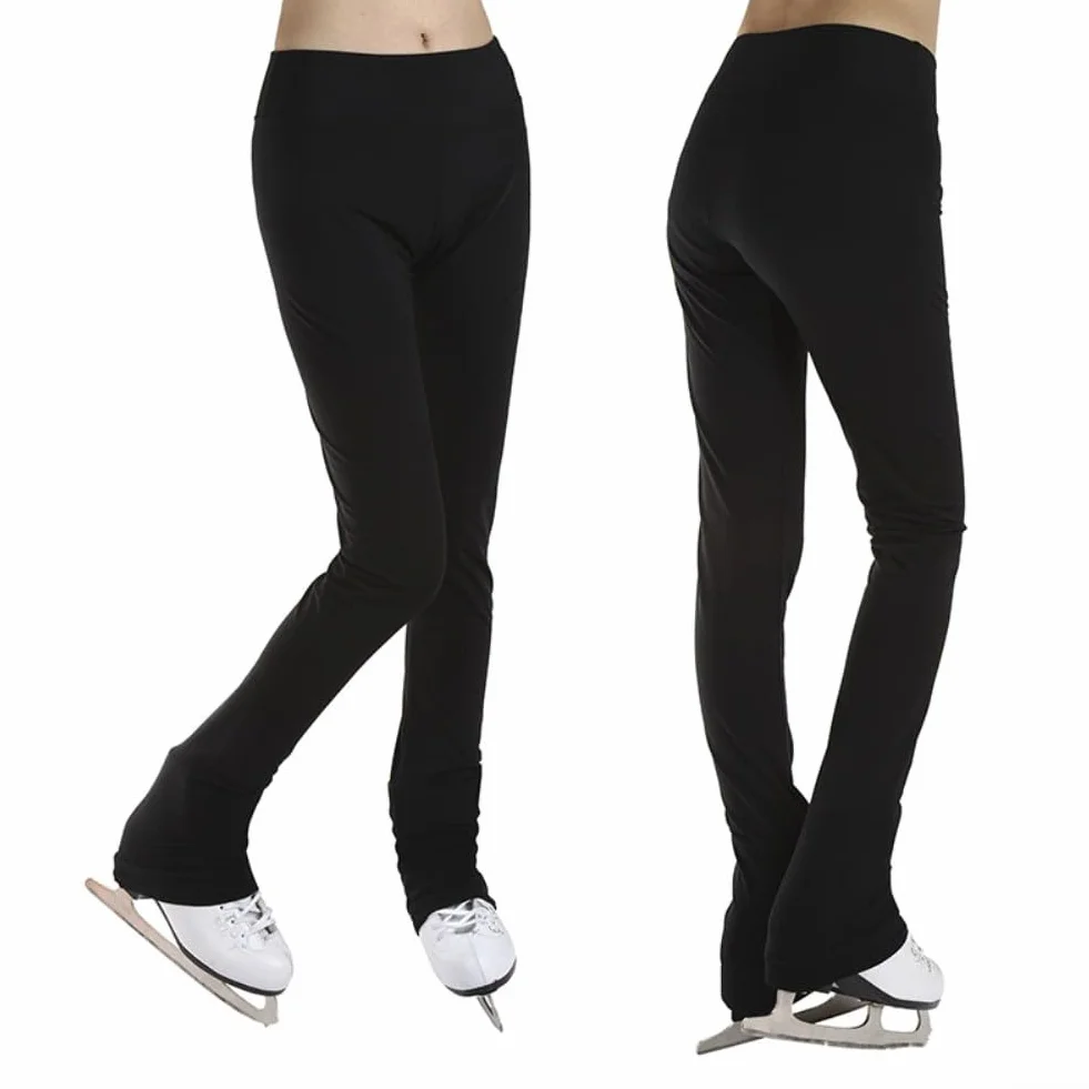 Pantalon de patinage artistique imperméable en nylon doux et polaire pour enfants et adultes