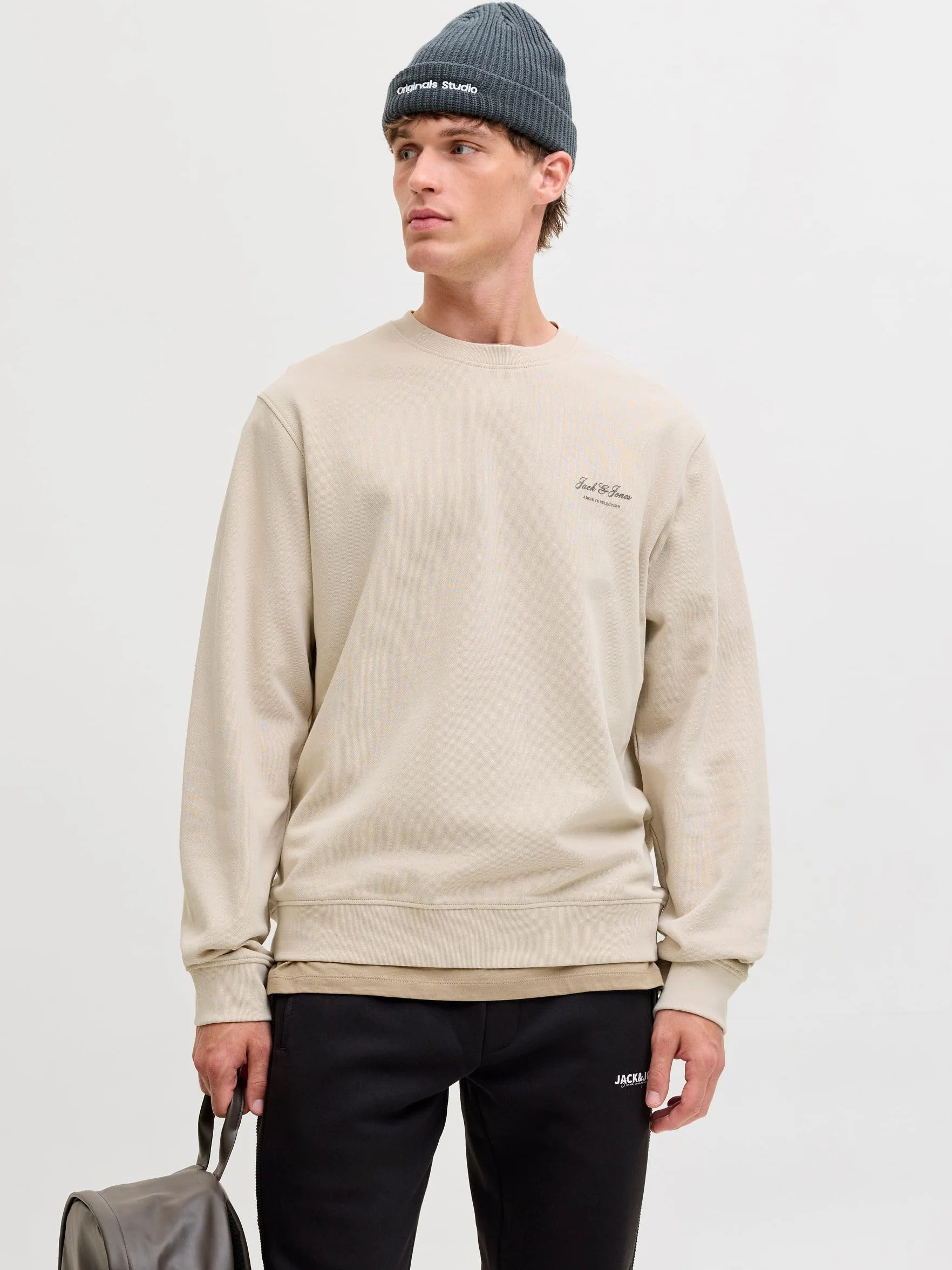JACK & JONES Jjearchive Graphic Sweat Crew Neck Noos Homme