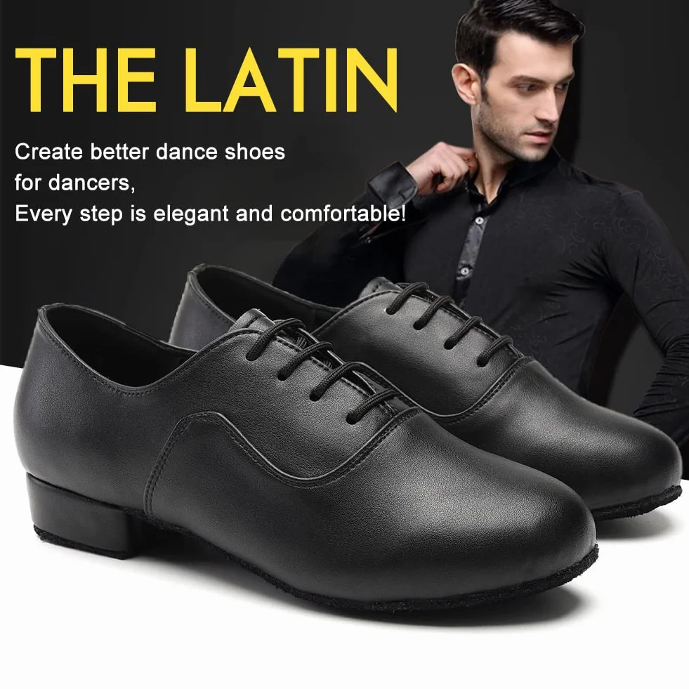 Chaussures de Danse Latine Homme Lacets Standard Salsa Entrainement