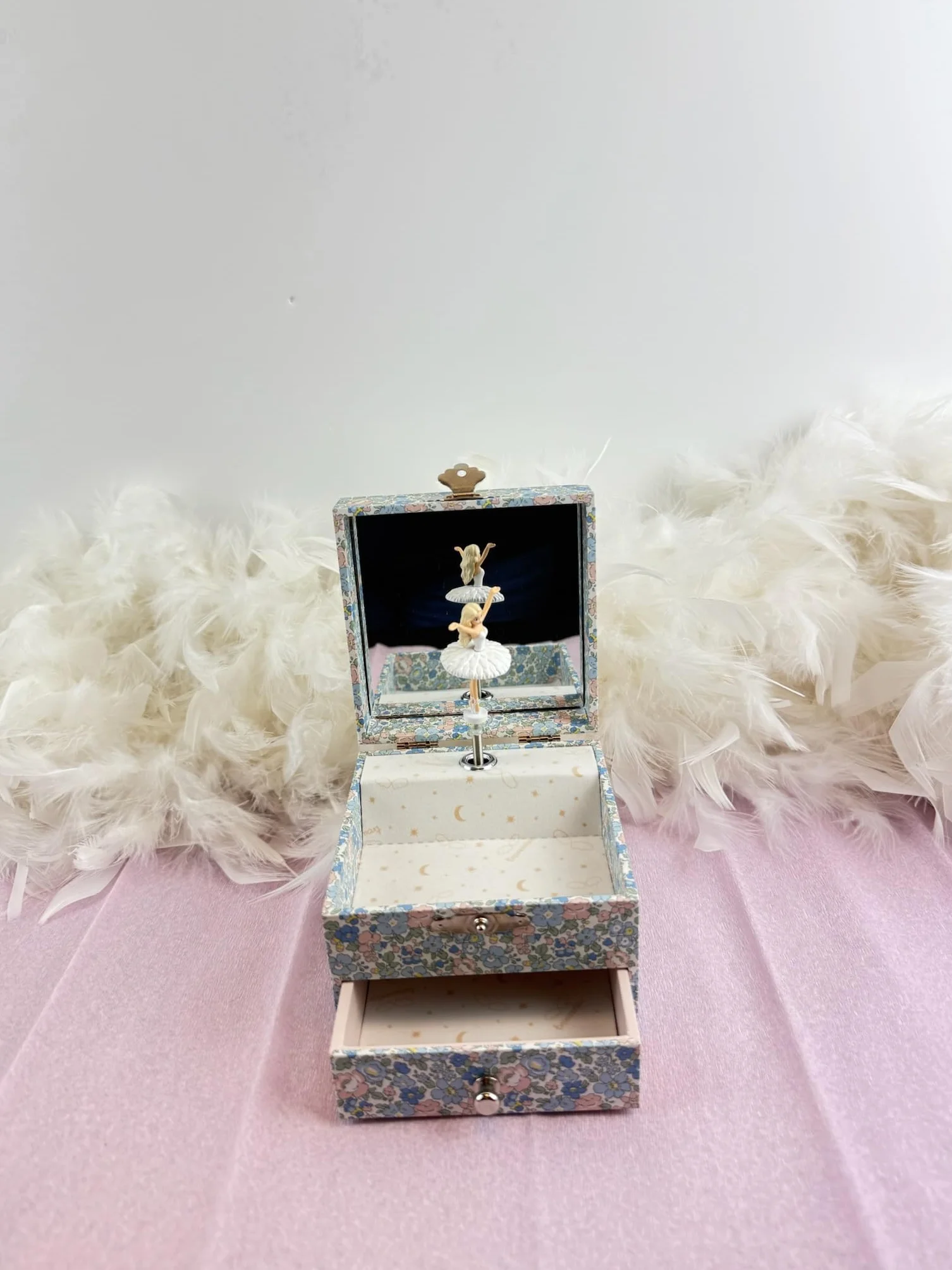 Trousselier Boite à Bijoux Petite Fille Musicale - Coffret Bijoux Musical Cadeau Naissance Danseuse
